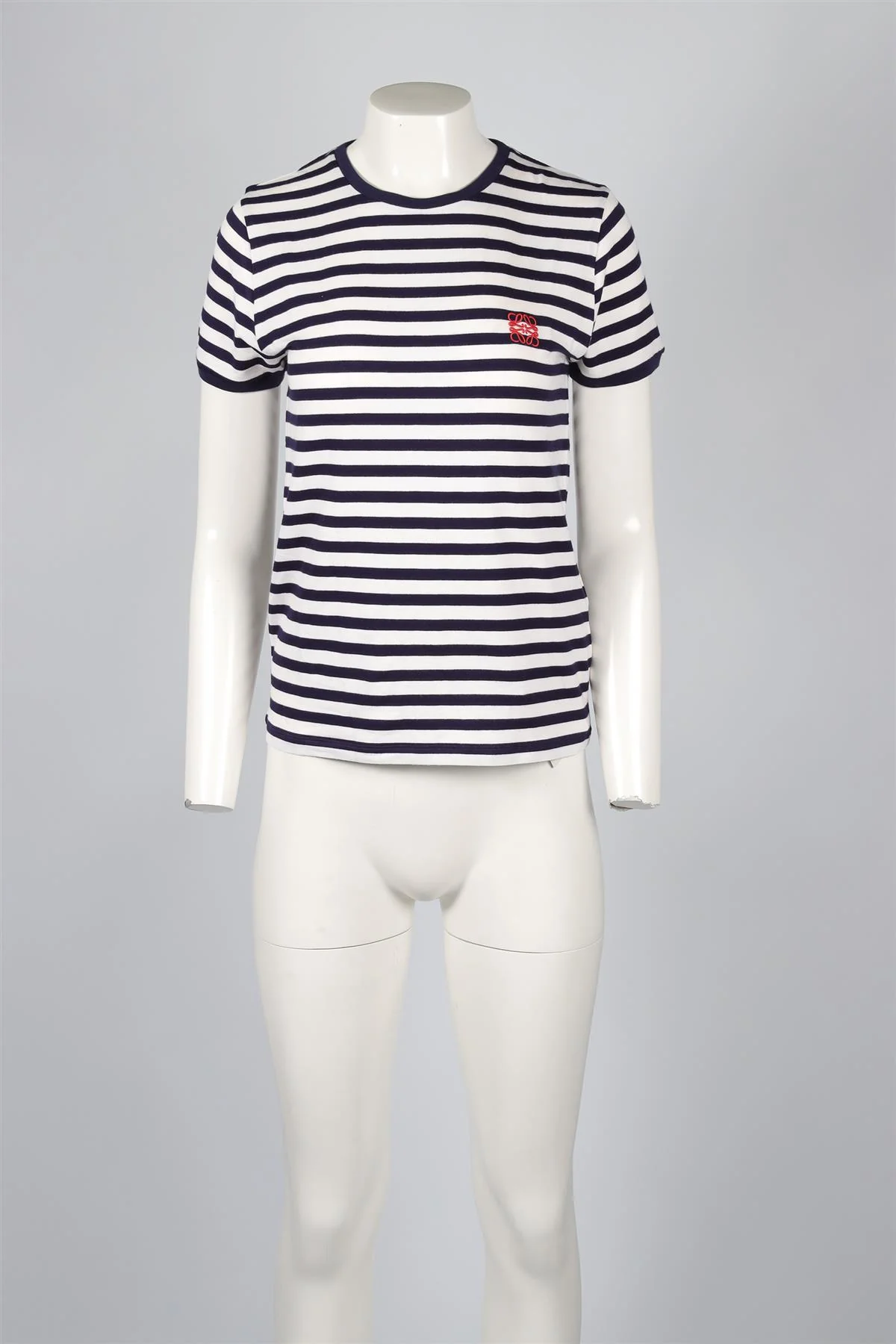 LOEWE NAVY COTTON T-SHIRT MEDIUM - Image 2