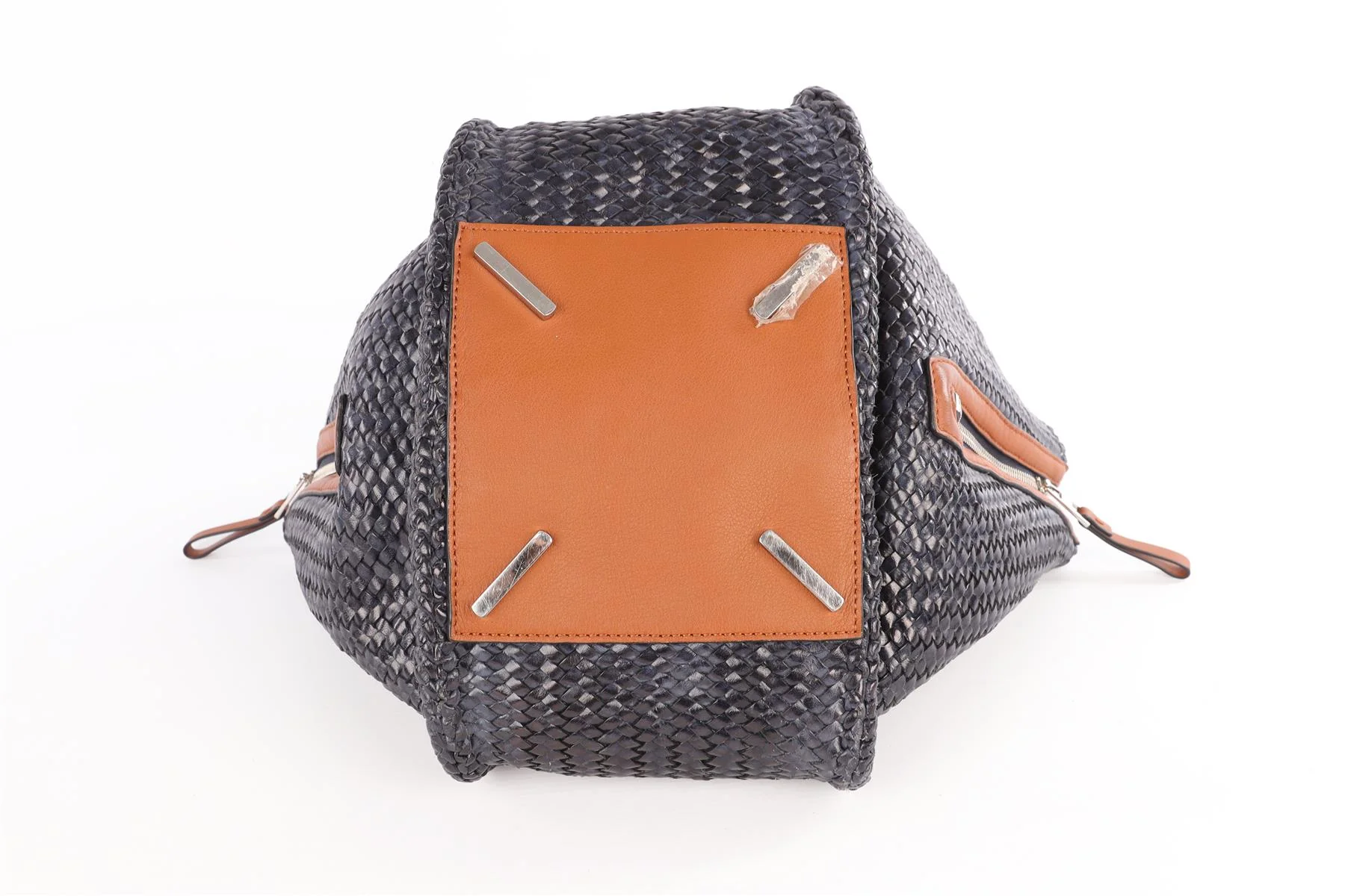 LOEWE NAVY HAMMOCK MEDIUM LEATHER TOTE BAG - Image 9