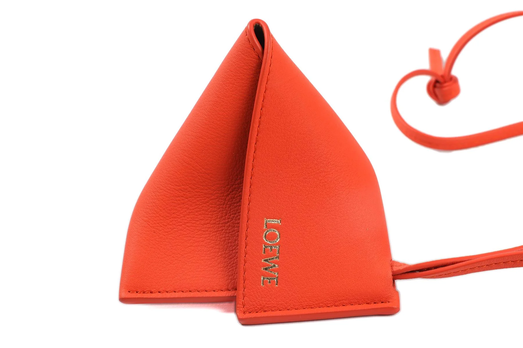 LOEWE ORANGE 2023 LEATHER NECK POUCH - Image 3