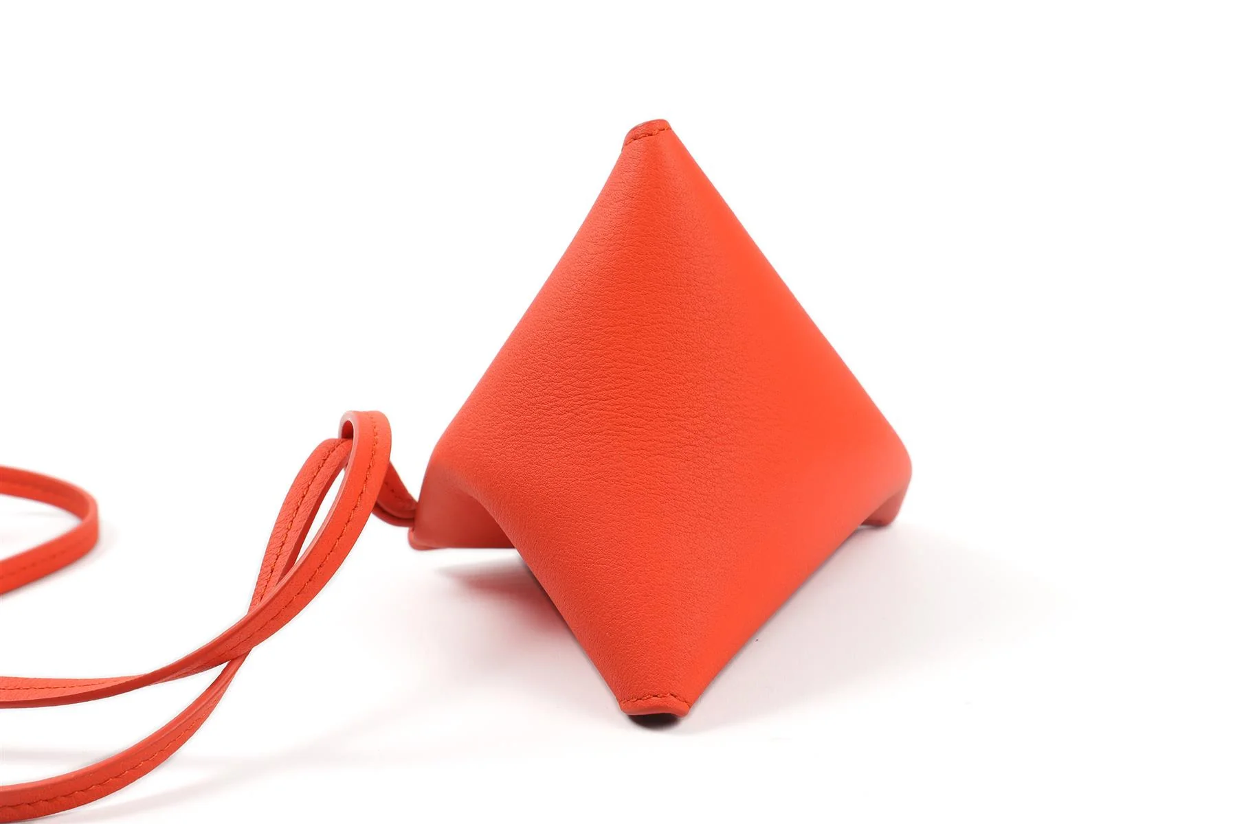 LOEWE ORANGE 2023 LEATHER NECK POUCH - Image 5