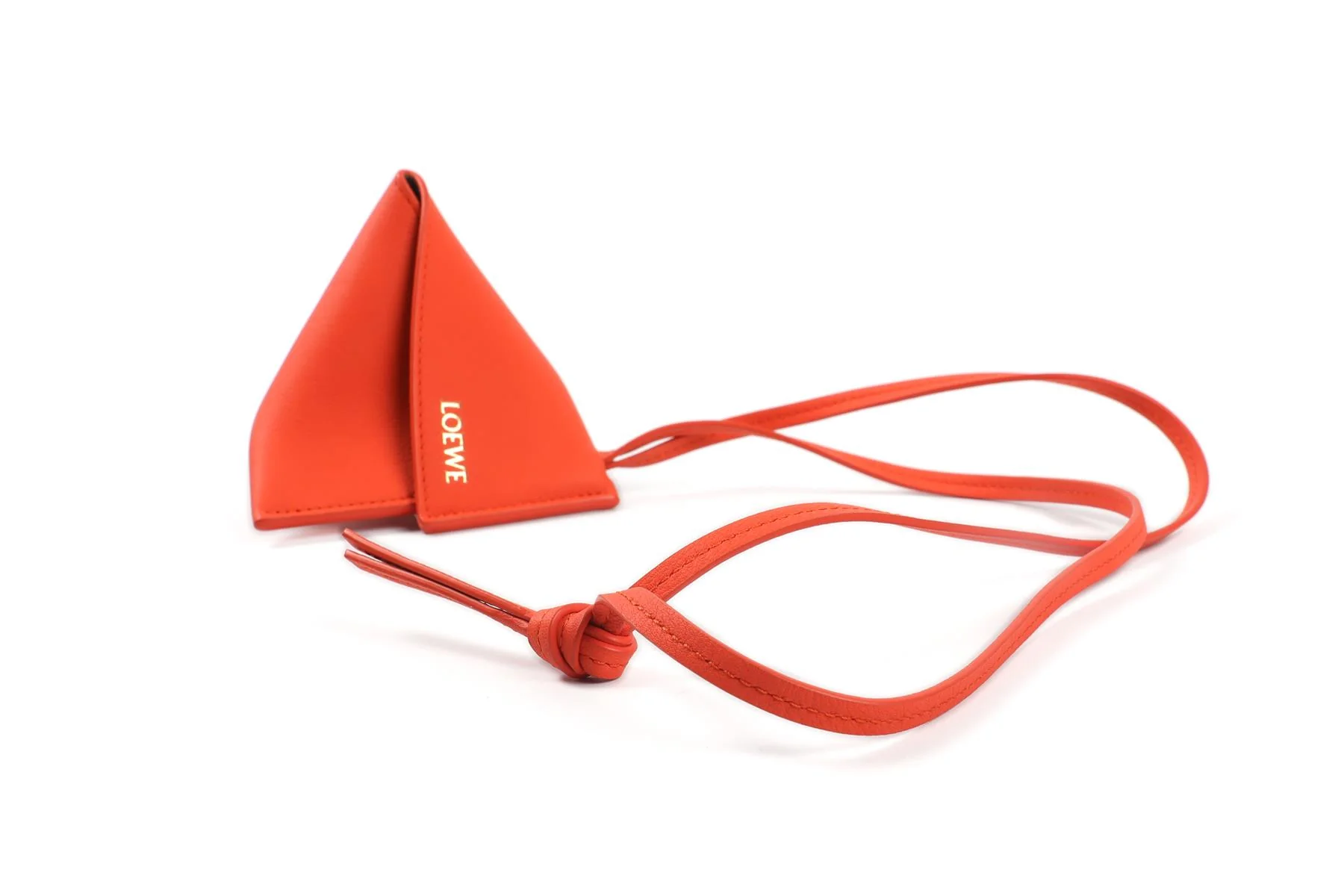 LOEWE ORANGE 2023 LEATHER NECK POUCH - Image 6