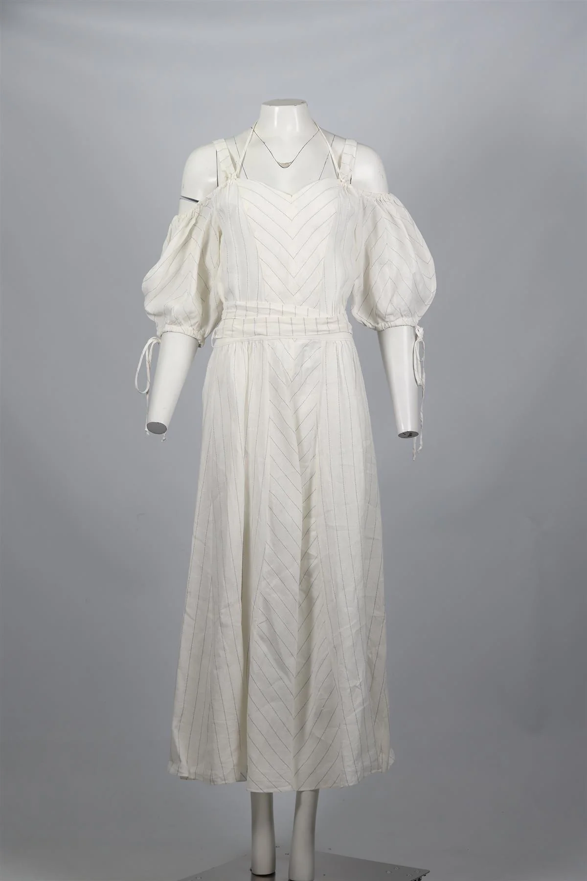 LOEWE + PAULA'S IBIZA LINEN BLEND MAXI DRESS FR 40 UK 12 - Image 2