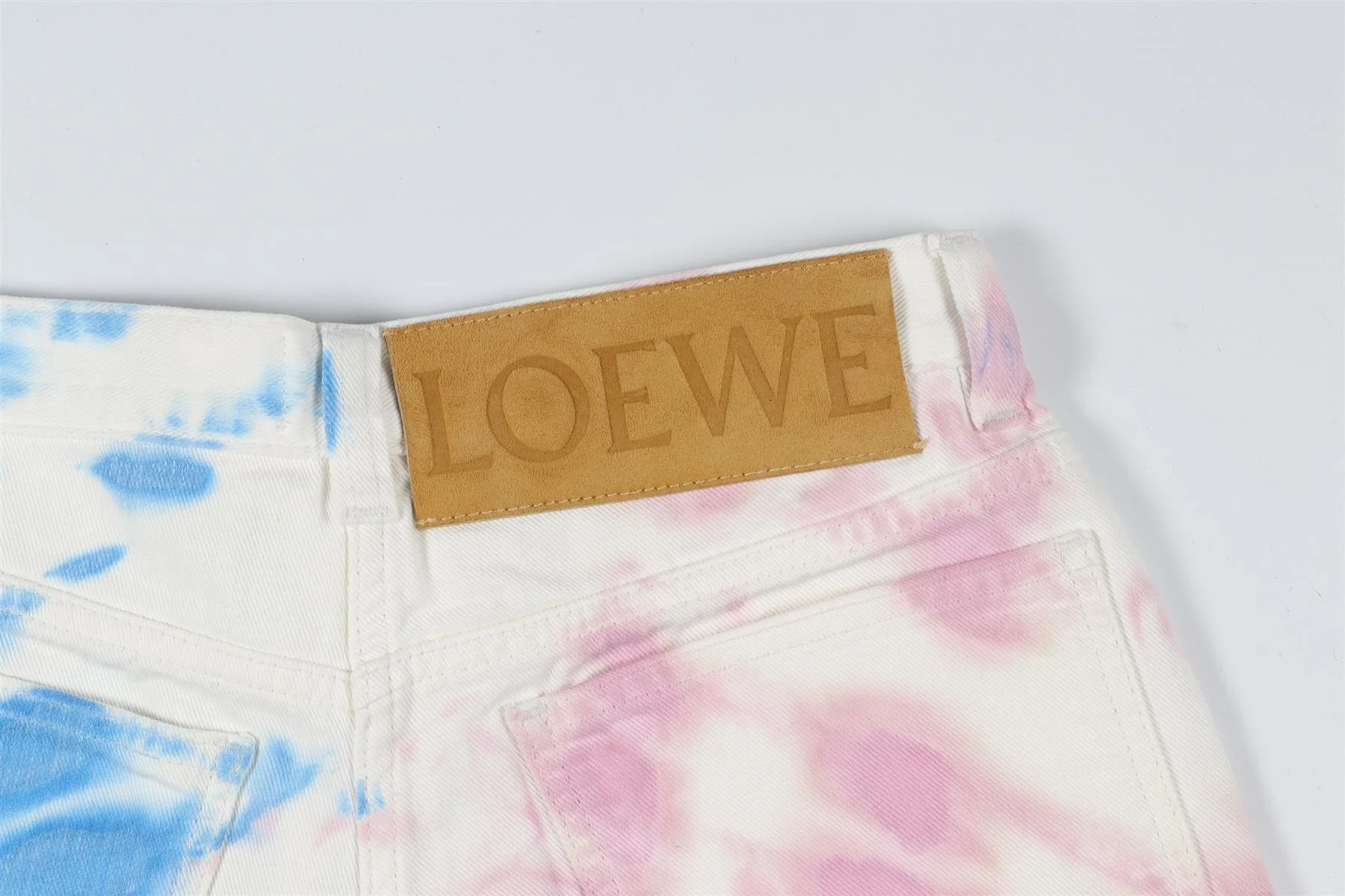 LOEWE + PAULA'S IBIZA MULTI HIGH RISE DENIM SHORTS FR 36 UK 8 - Image 5