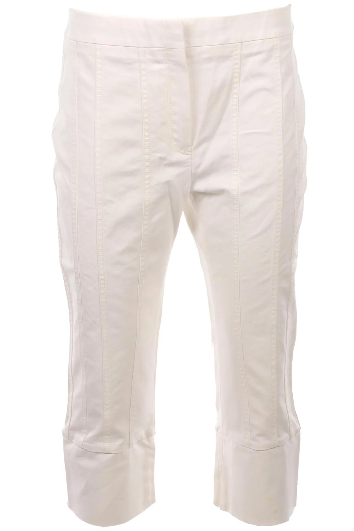 LOEWE WHITE COTTON PANTS FR 42 UK 14