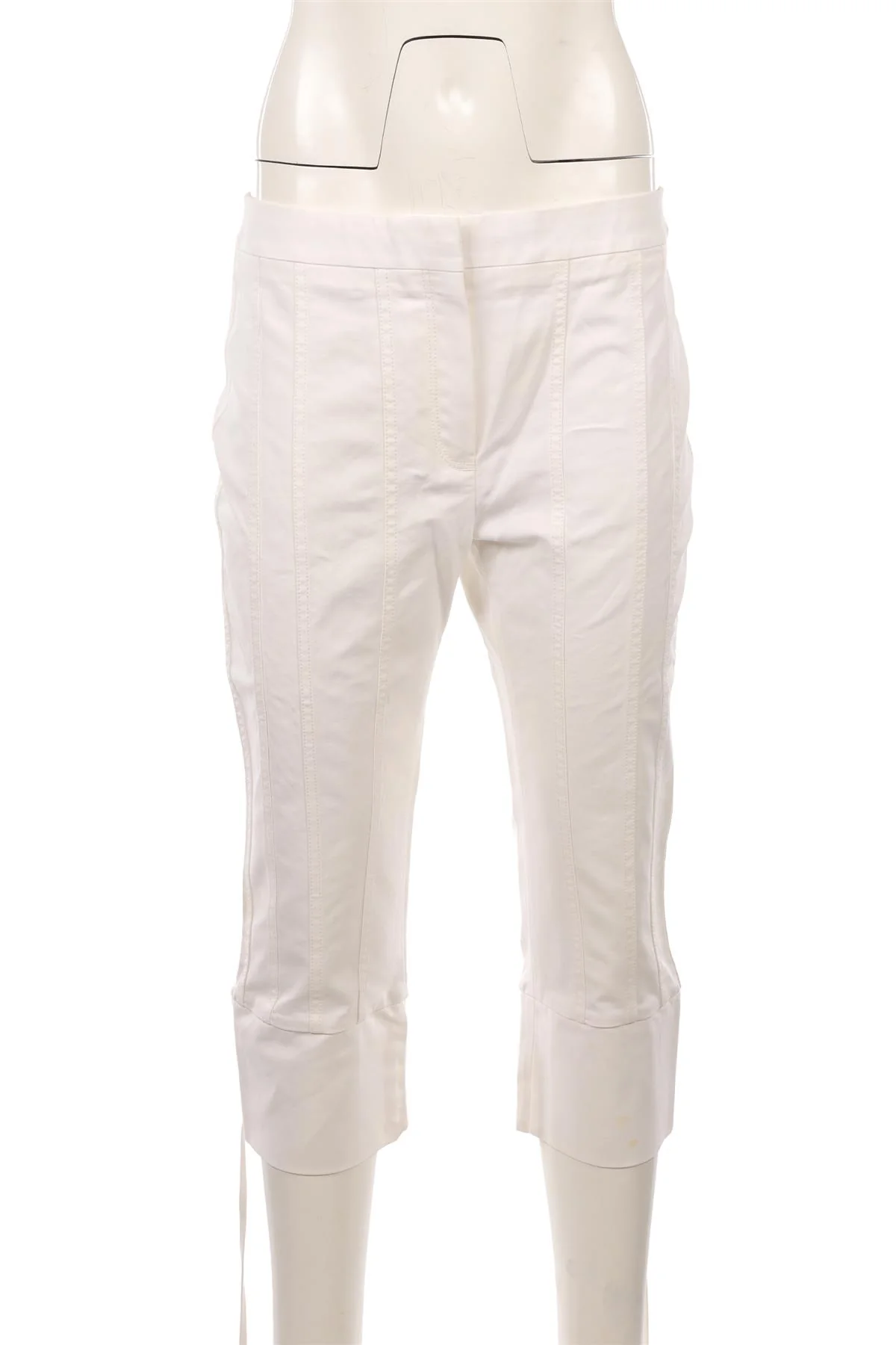LOEWE WHITE COTTON PANTS FR 42 UK 14 - Image 2