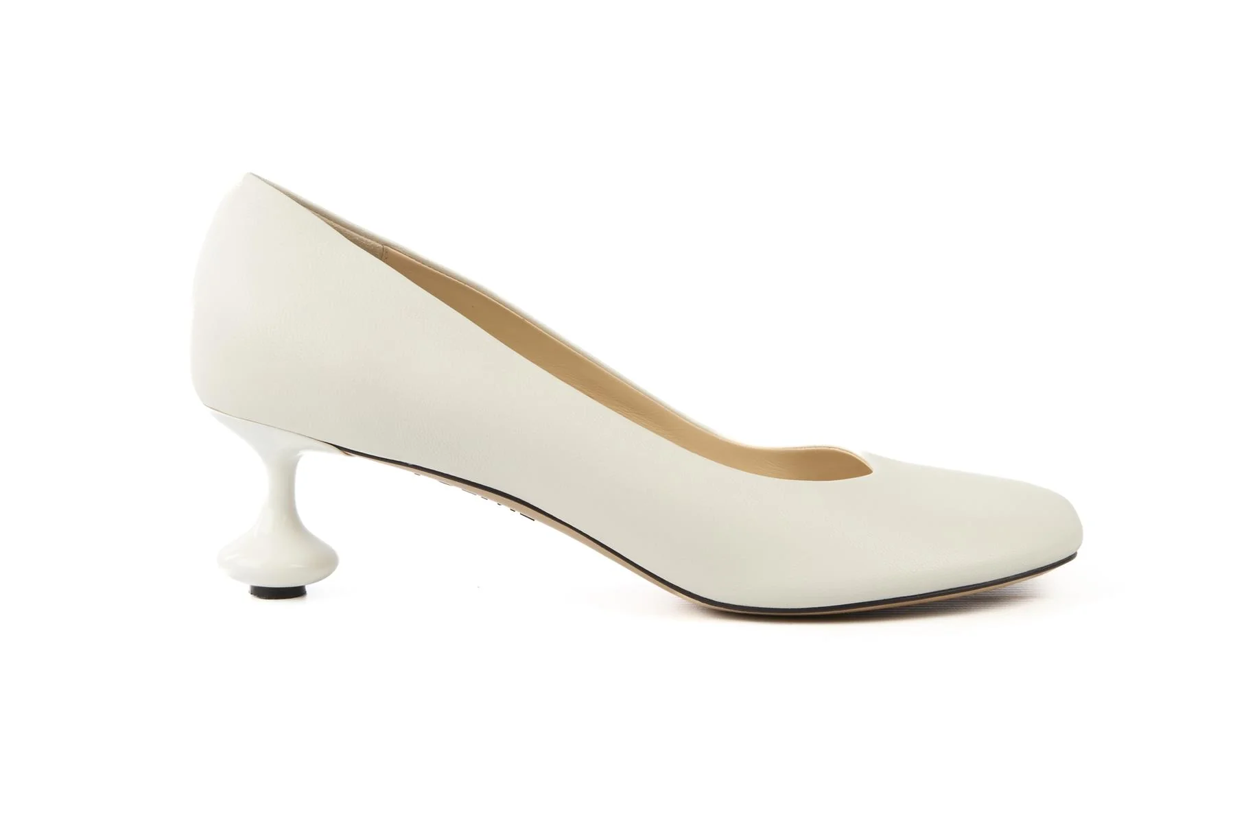 LOEWE WHITE TOY LEATHER PUMPS EU 40 UK 7 US 10 - Image 2