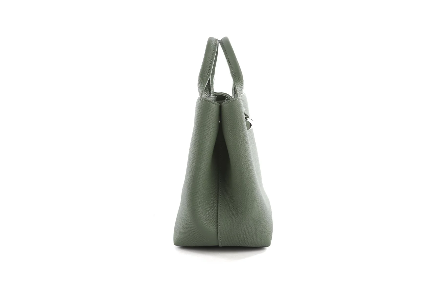 Longchamp Green Le Roseau Small Leather Tote Bag - Image 5
