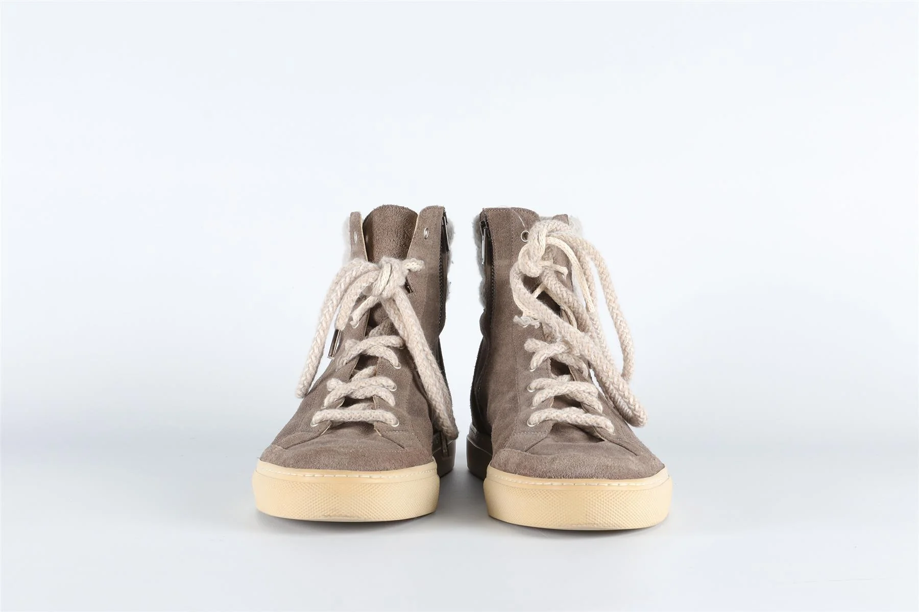 LORENA ANTONIAZZI GREY SUEDE SNEAKERS EU 38 UK 5 US 8 - Image 3