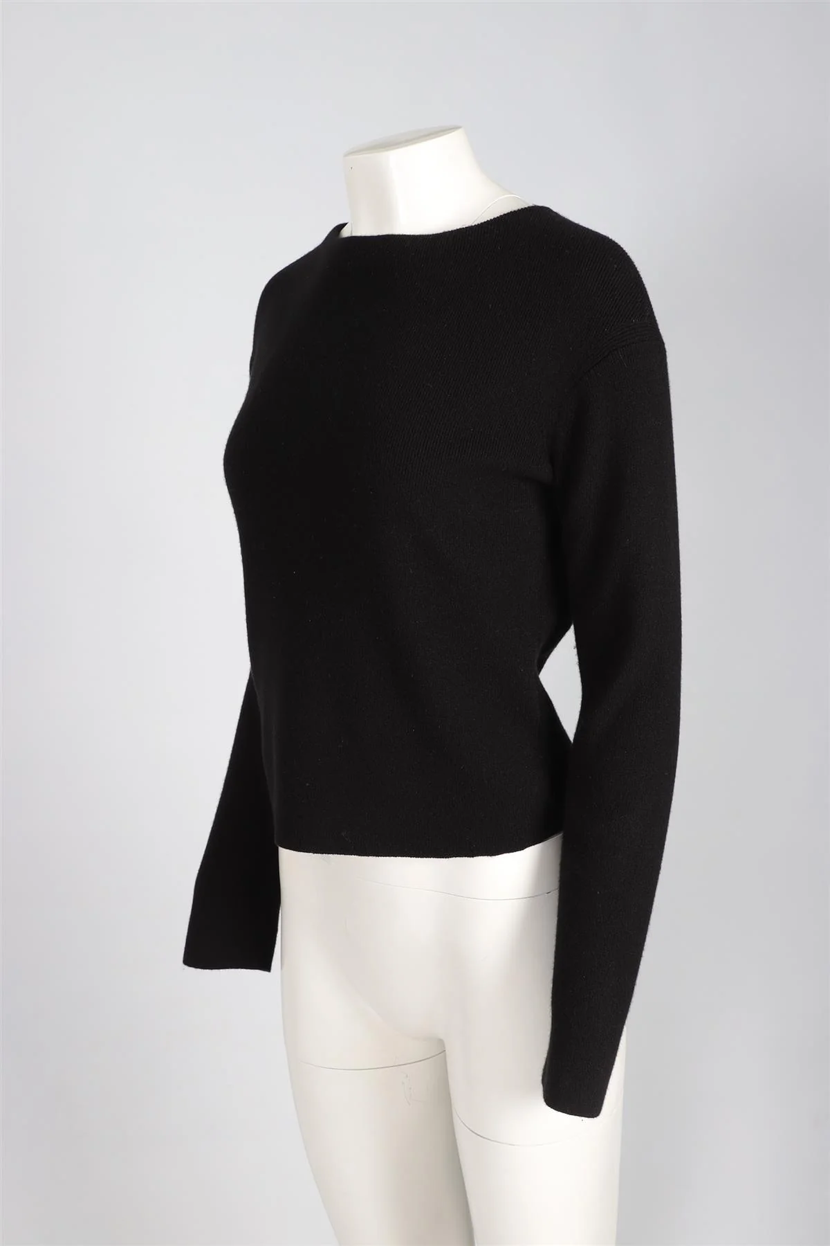 LORO PIANA BLACK CASHMERE SWEATER IT 42 UK 10 - Image 3