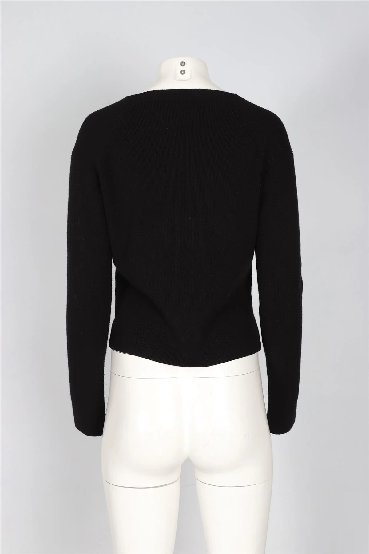 LORO PIANA BLACK CASHMERE SWEATER IT 42 UK 10 - Image 4
