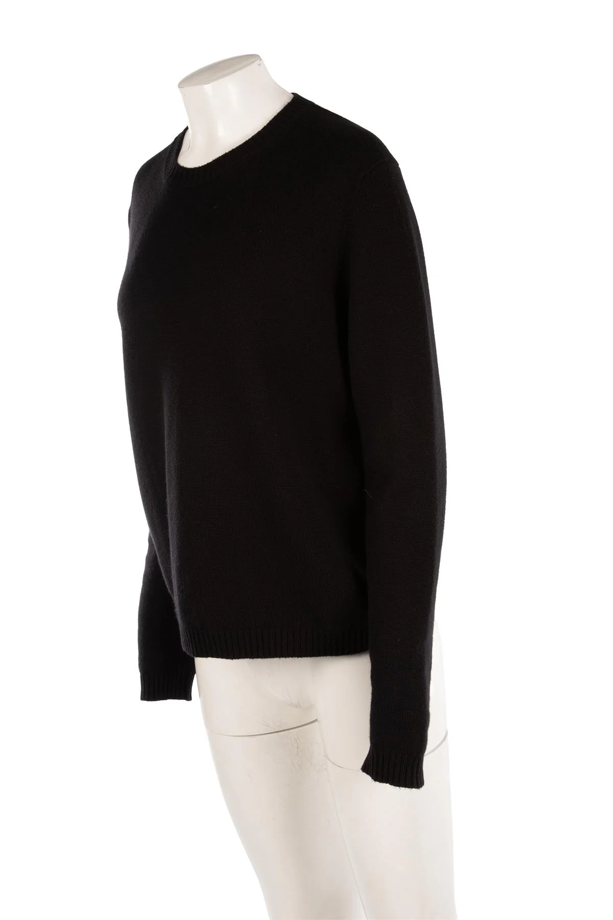 LORO PIANA BLACK CASHMERE SWEATER IT 46 UK 14 - Image 3