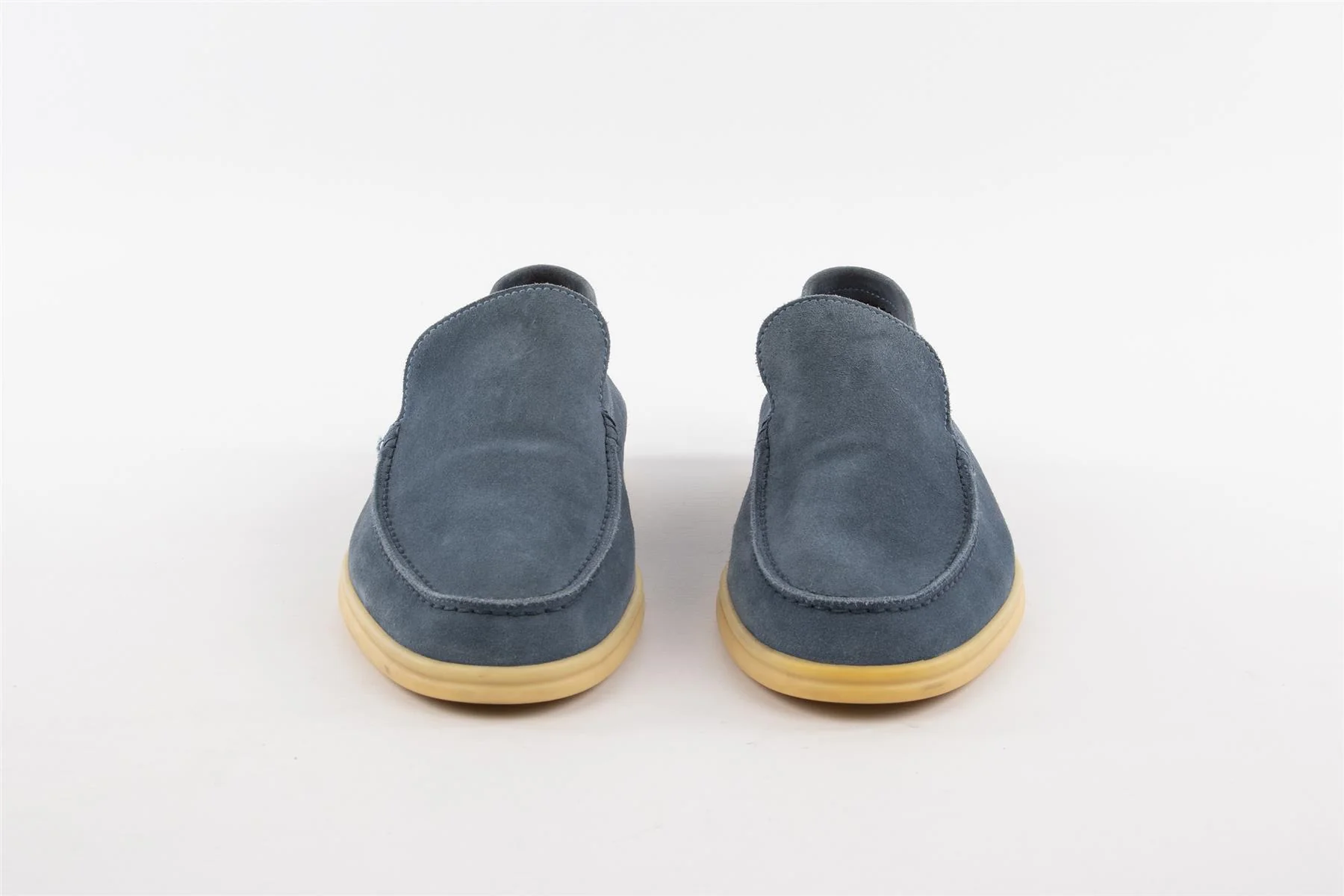 LORO PIANA BLUE MEN'S SUMMER WALK SUEDE LOAFERS EU 42 UK 8 US 9 - Image 3