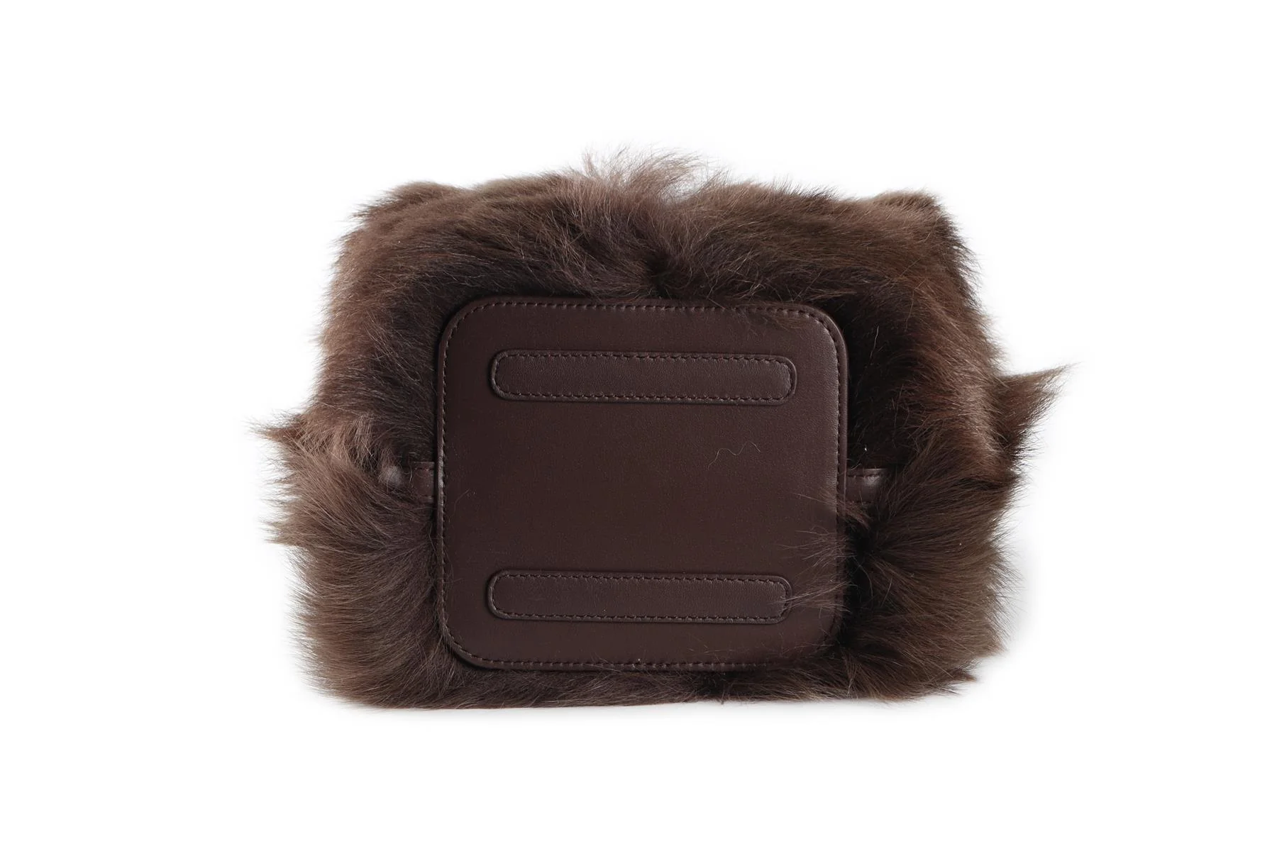 LORO PIANA BROWN BALE MICRO FUR TOTE BAG - Image 8