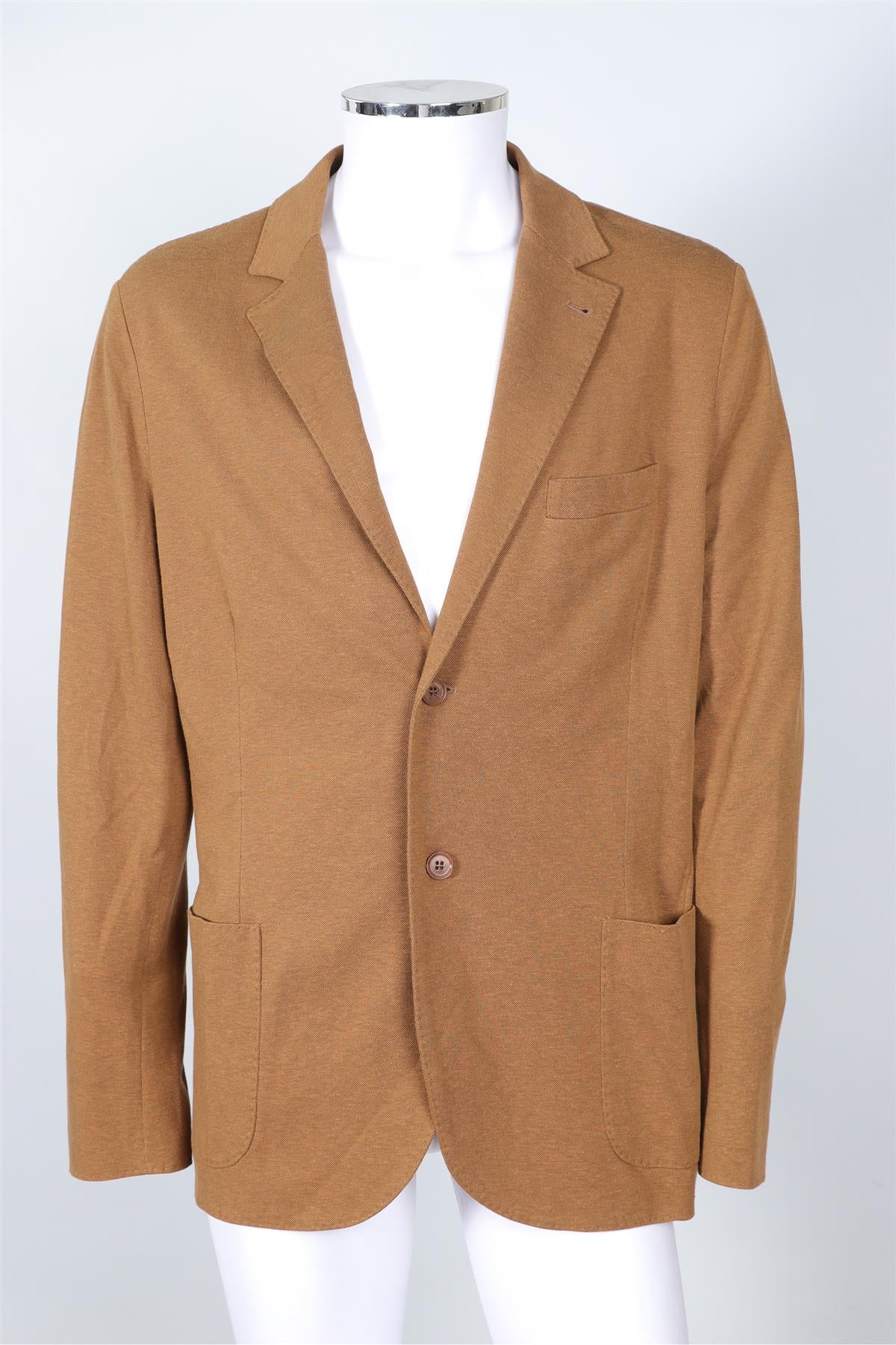 LORO PIANA BROWN MEN'S COTTON BLAZER IT 56 UK 46 - Image 2