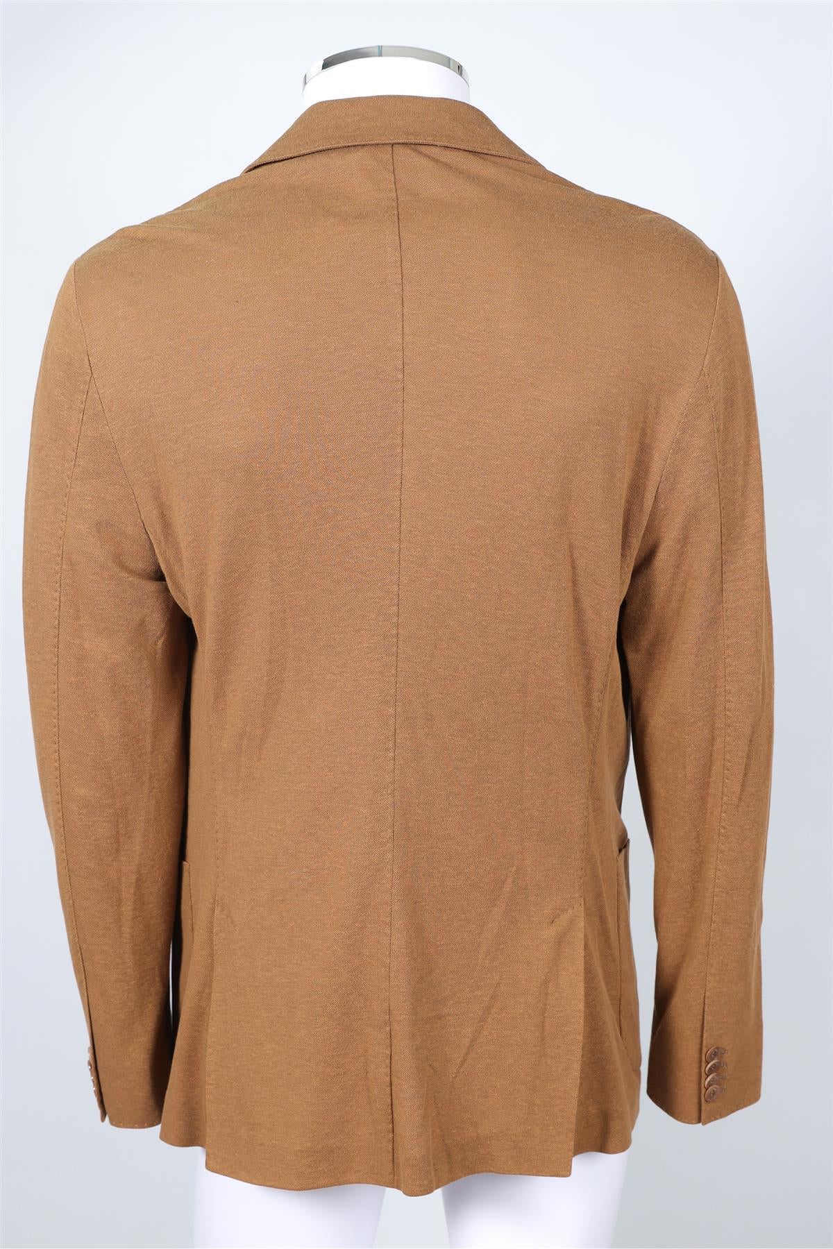 LORO PIANA BROWN MEN'S COTTON BLAZER IT 56 UK 46 - Image 4