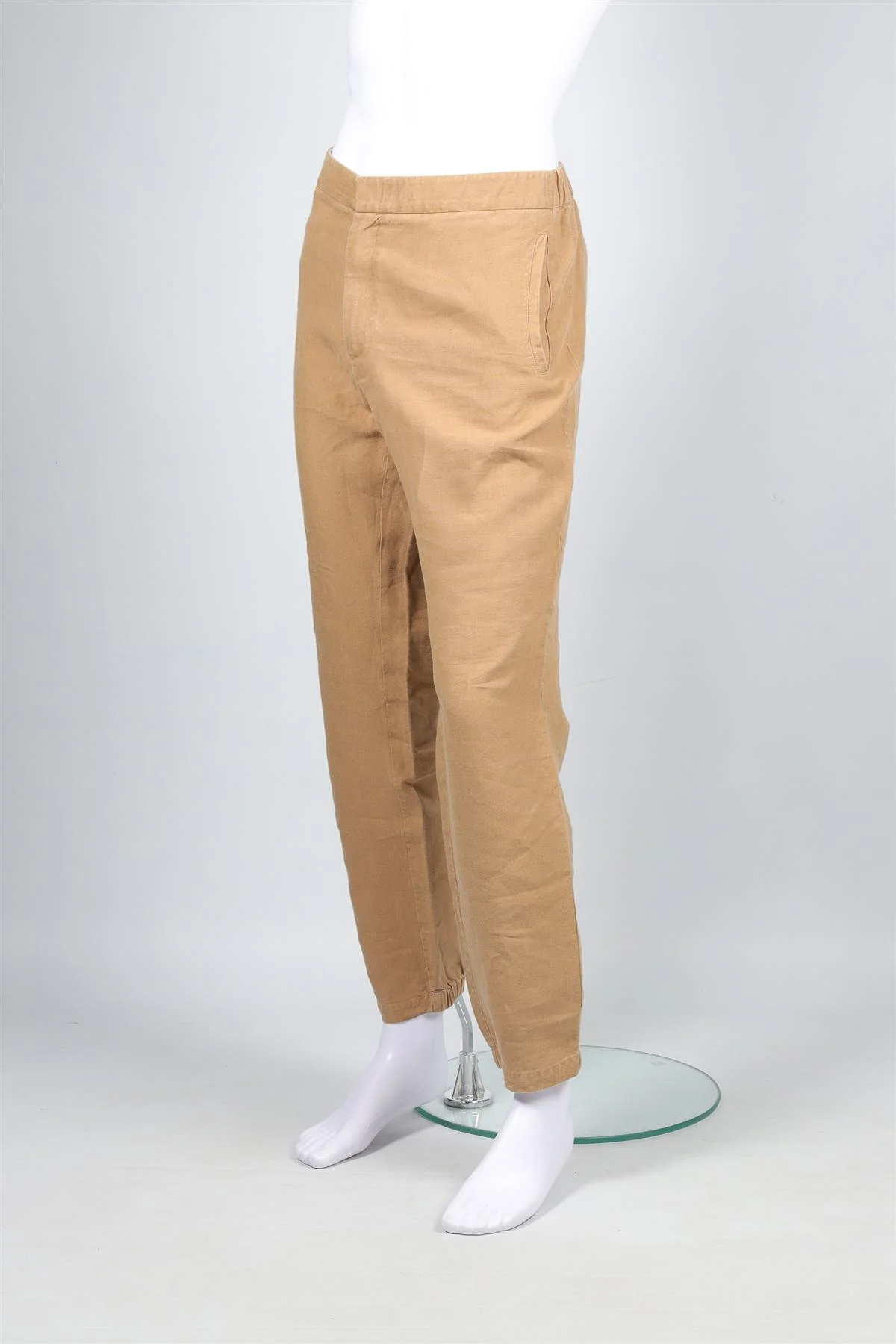 LORO PIANA BROWN MEN'S LINEN TAPERED PANTS IT 58 UK/US WAIST 42 - Image 7