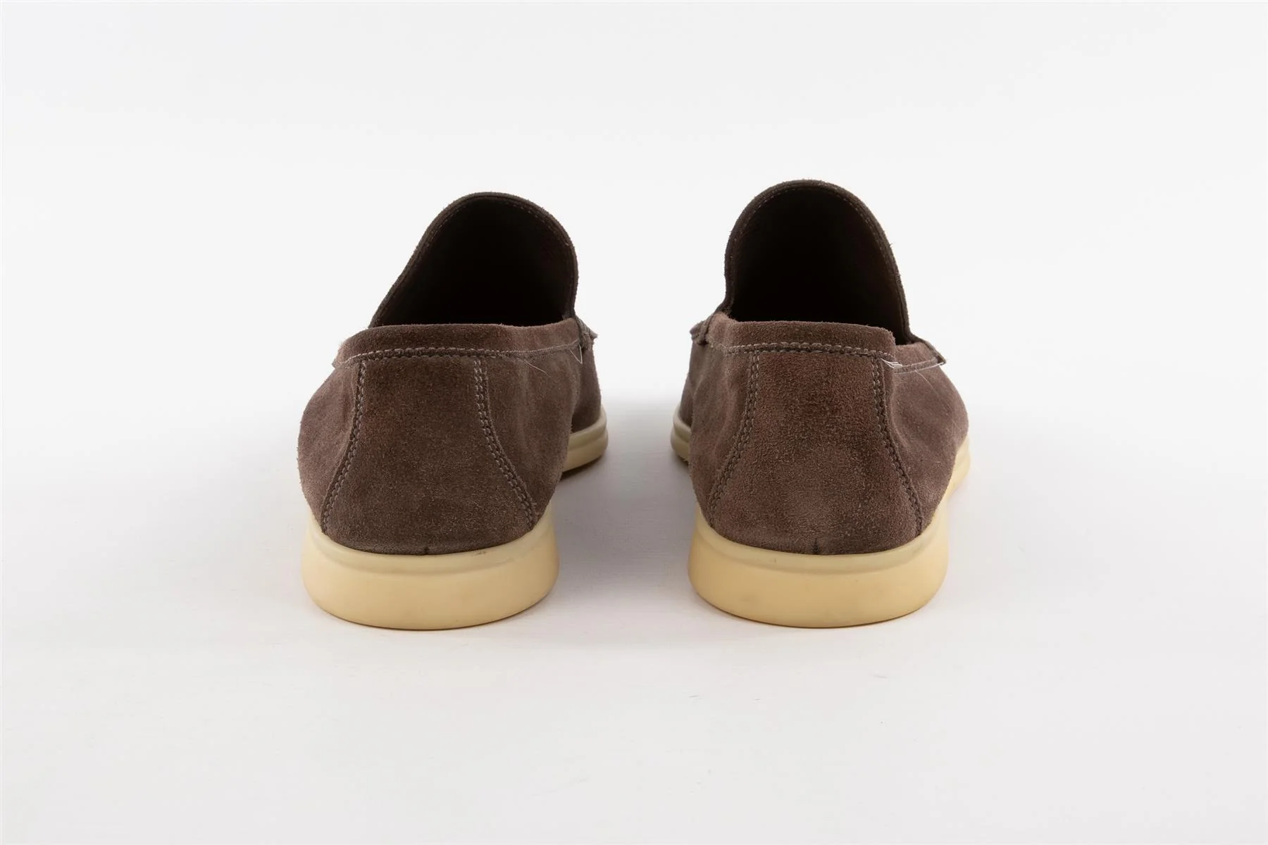 LORO PIANA BROWN MEN'S SUMMER WALK SUEDE LOAFERS EU 41.5 UK 7.5 US 8.5 - Image 5