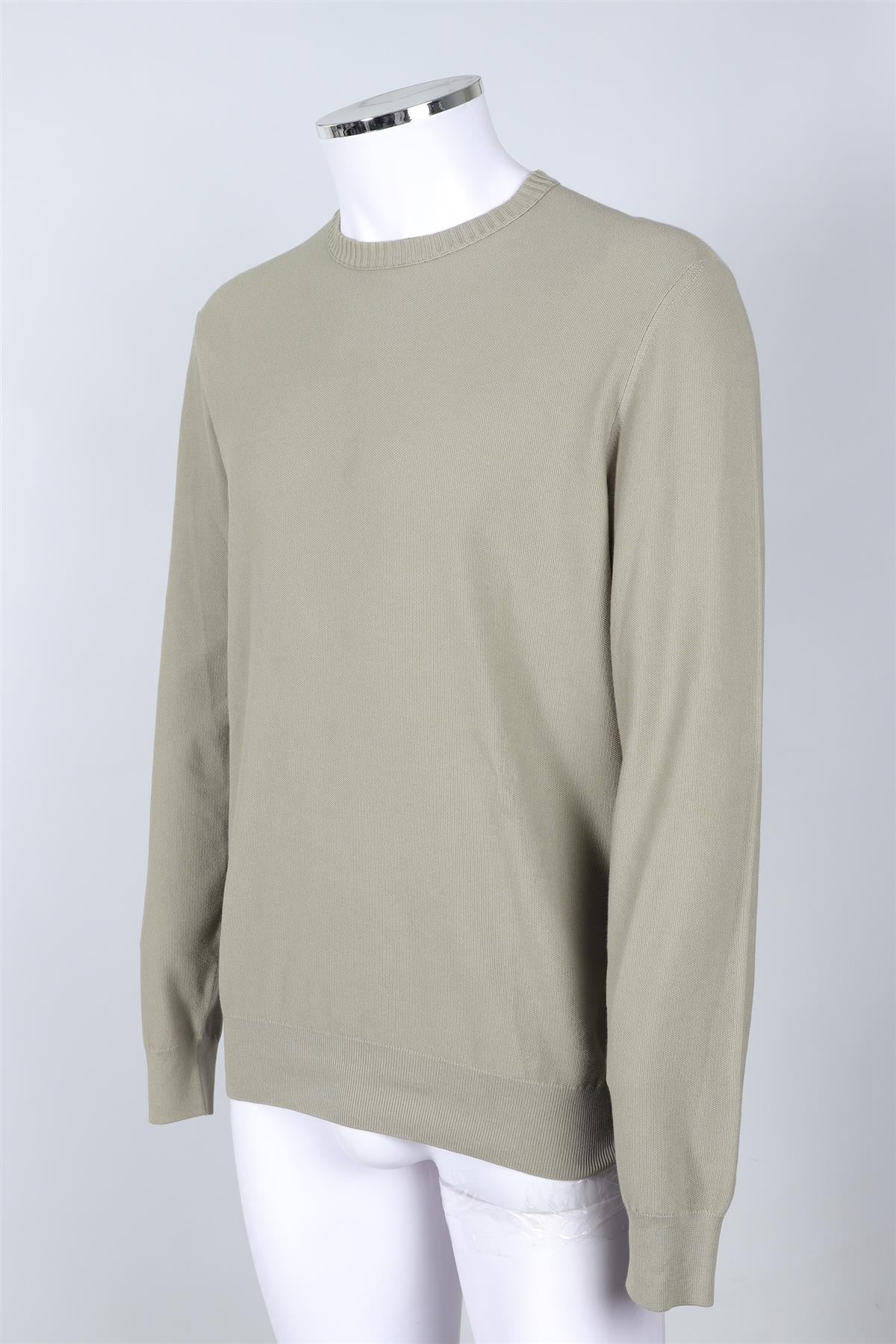 LORO PIANA GREEN MEN'S COTTON SWEATER IT 52 UK 42 - Image 3
