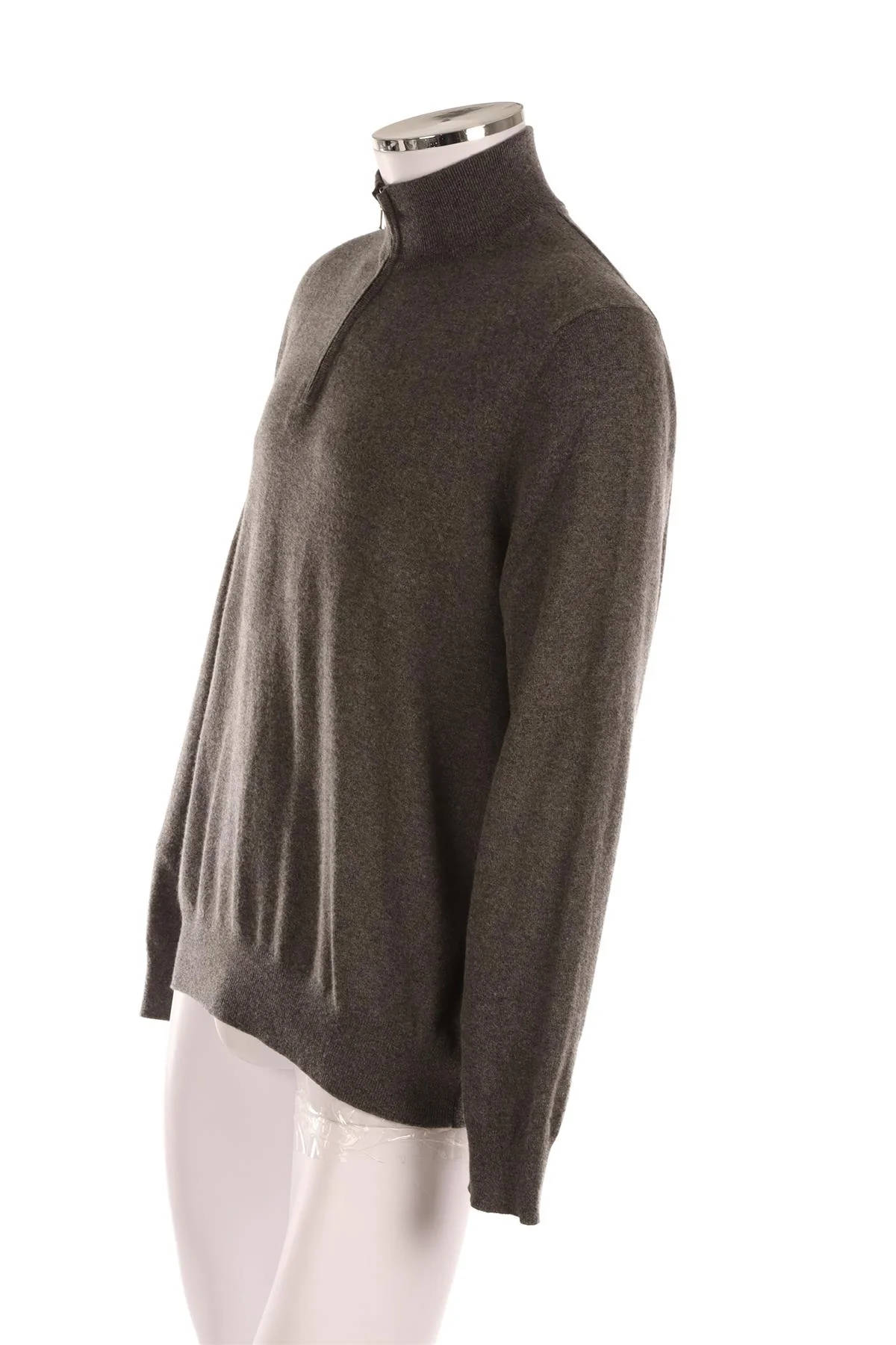LORO PIANA GREY MEN'S CASHMERE SWEATER IT 52 UK/US 42 - Image 3