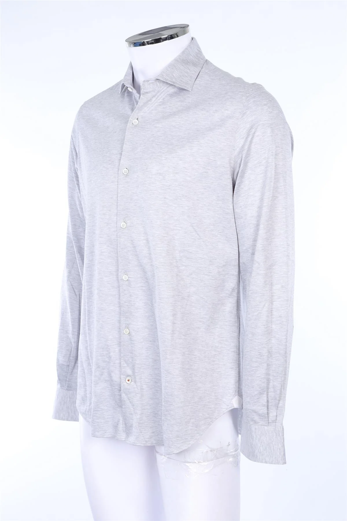 LORO PIANA LIGHT GREY MEN'S SHIRT MEDIUM - Image 3