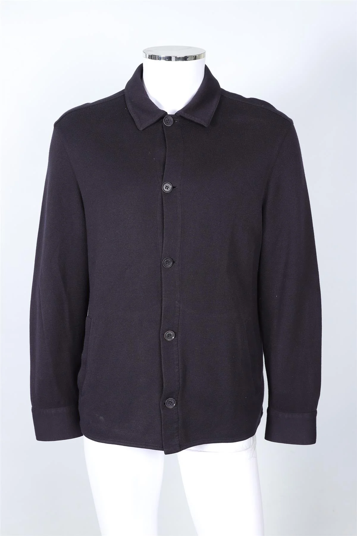 LORO PIANA NAVY MEN'S COTTON JACKET XXLARGE - Image 2