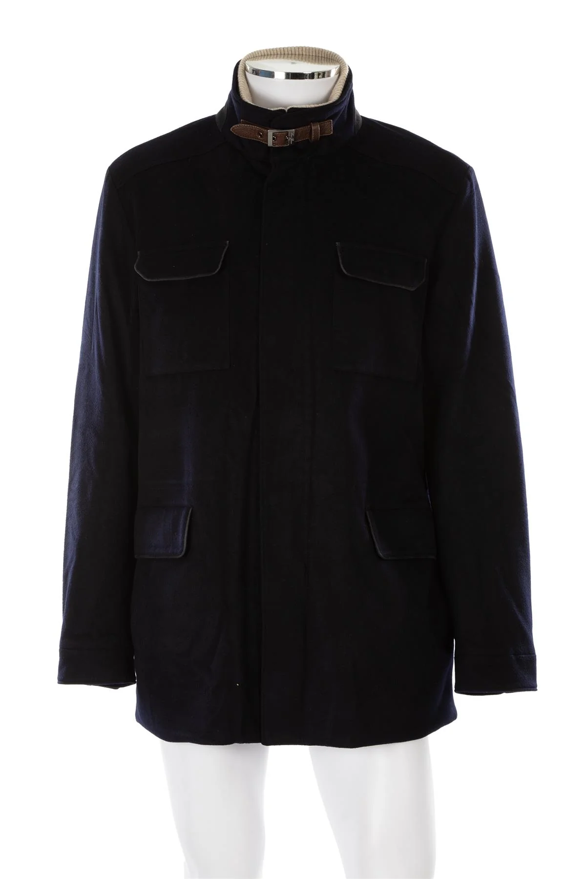 LORO PIANA NAVY MEN'S NEW TRAVELLER CASHMERE JACKET IT 54 - Image 2
