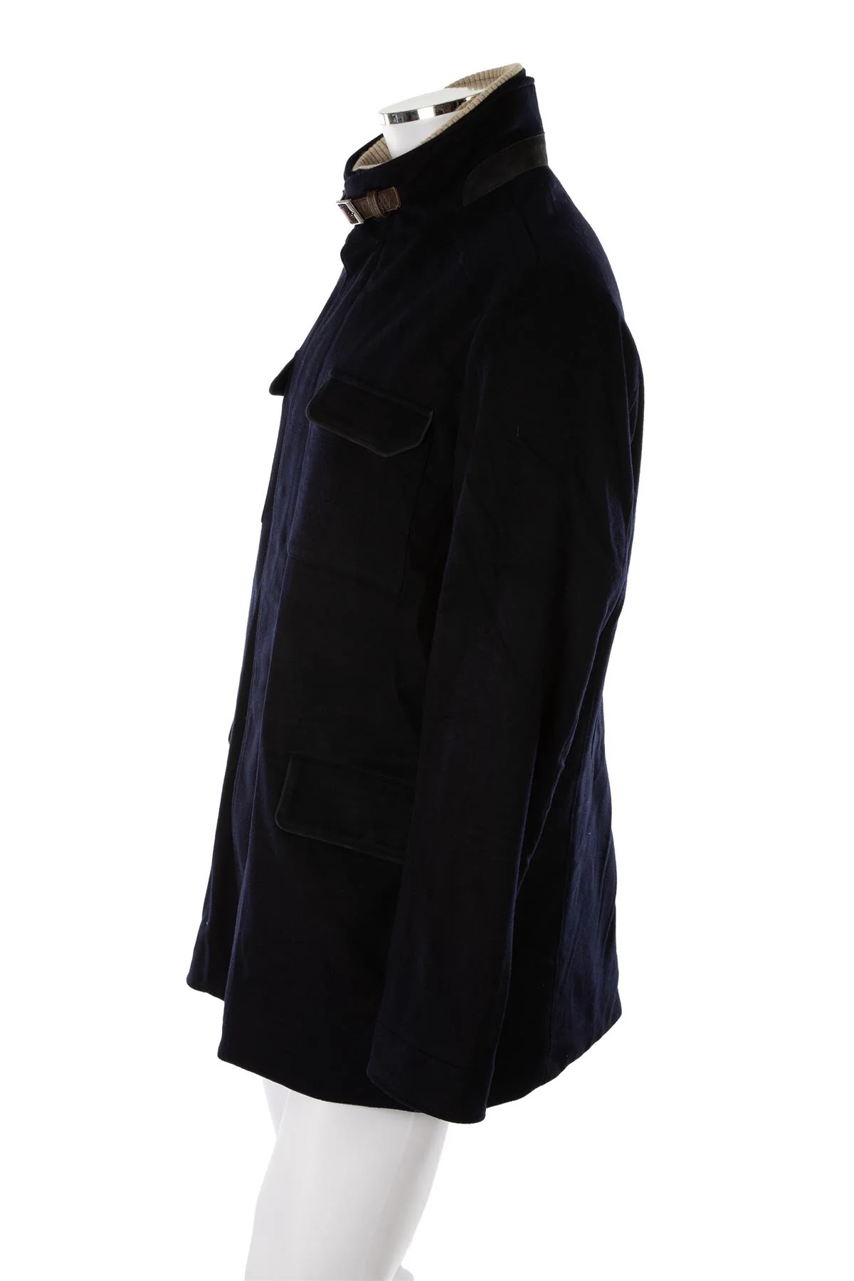 LORO PIANA NAVY MEN'S NEW TRAVELLER CASHMERE JACKET IT 54 - Image 3