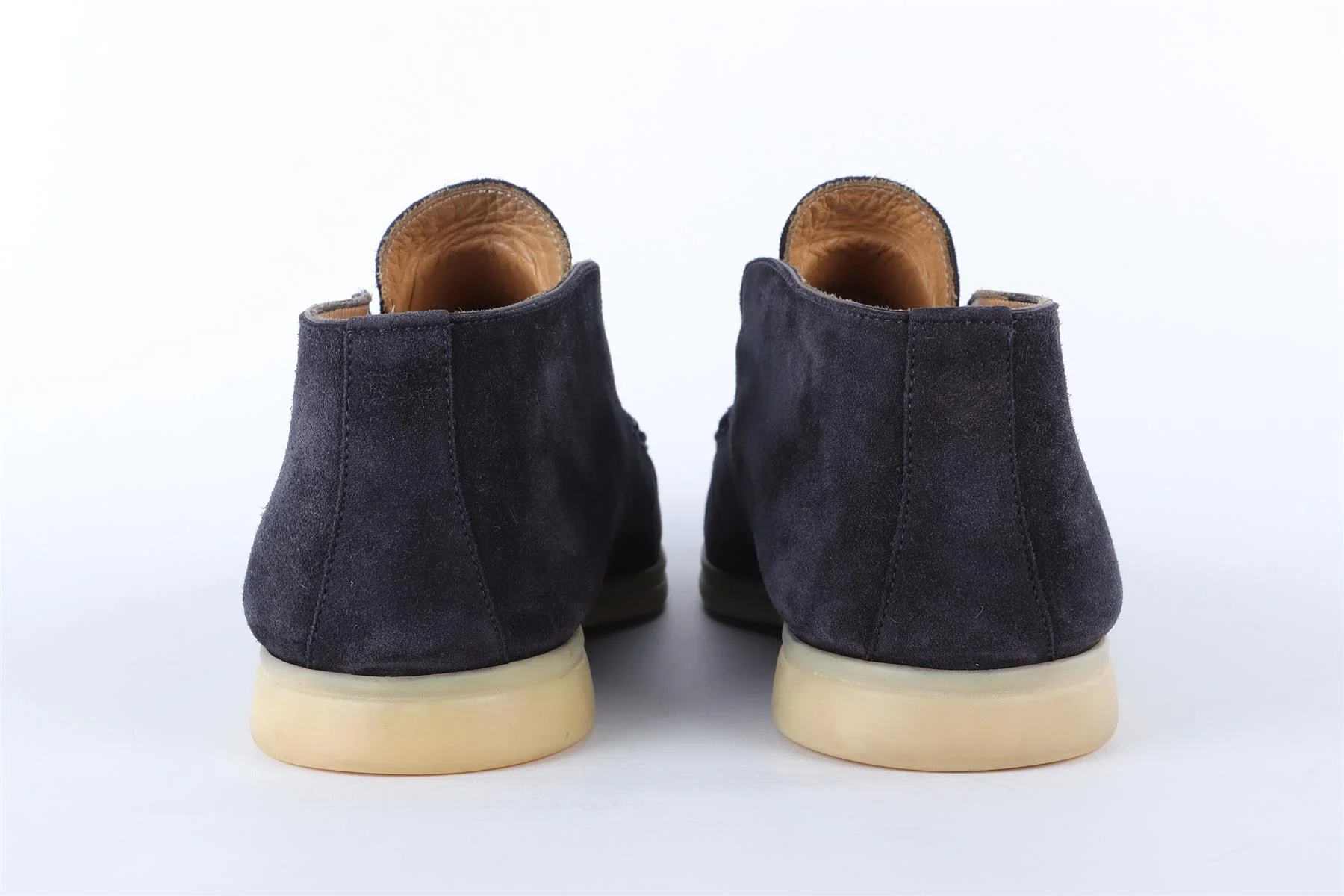 LORO PIANA NAVY OPEN WALK SUEDE BOOTS EU 42 UK 8 US 9 - Image 5