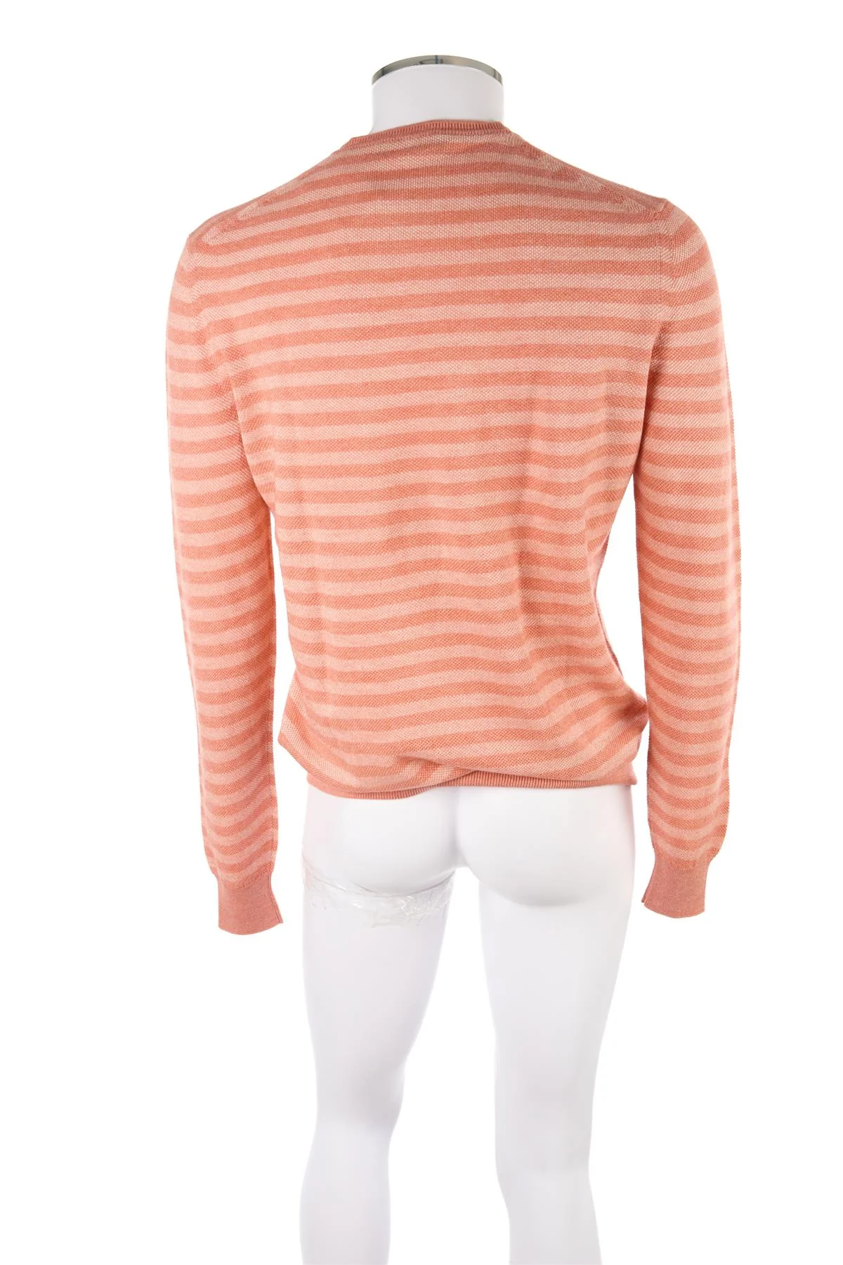 LORO PIANA ORANGE MEN'S COTTON SWEATER UK/US 40 FR 50 IT 50 - Image 4
