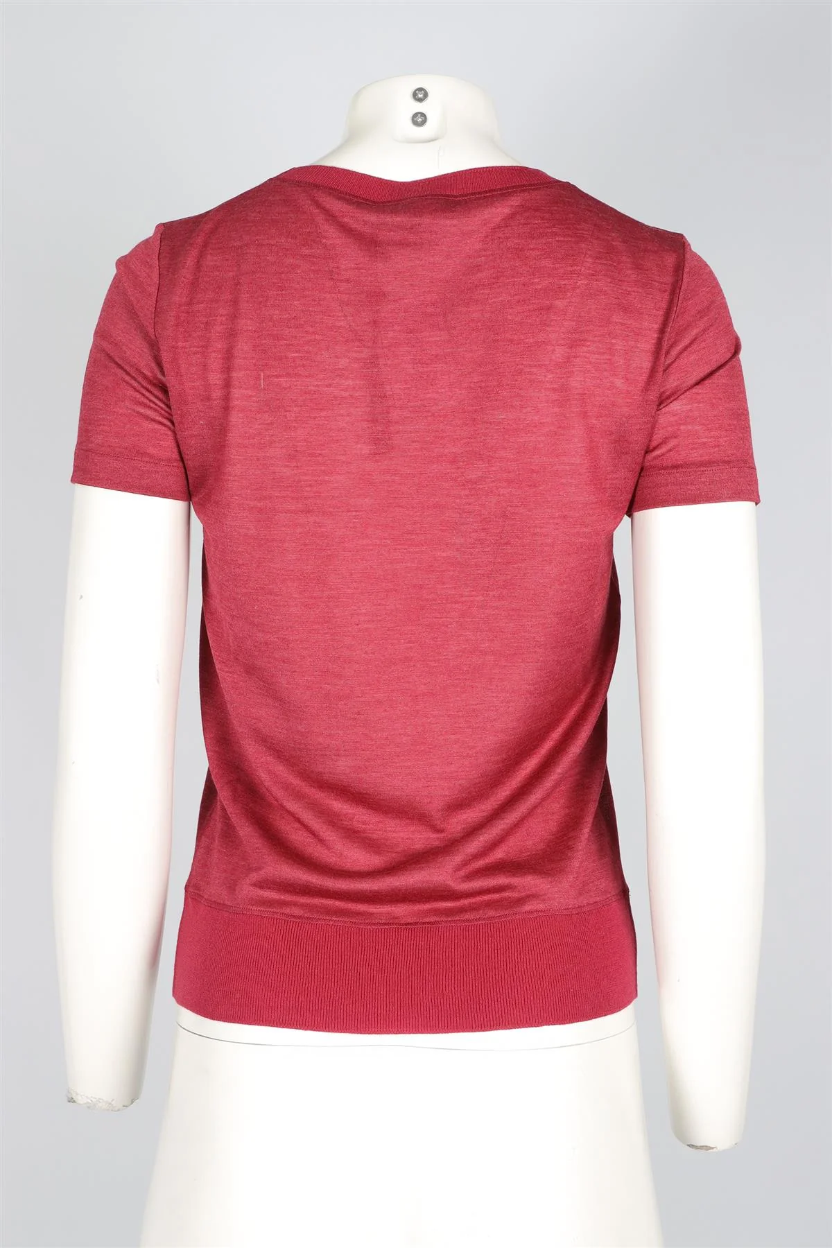 LORO PIANA RED CASHMERE TOP IT 38 UK 6 - Image 4