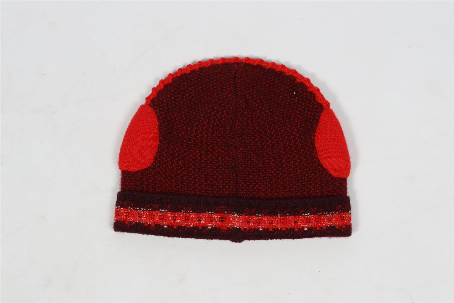 LORO PIANA RED KIDS GIRLS CASHMERE BEANIE SMALL - Image 4