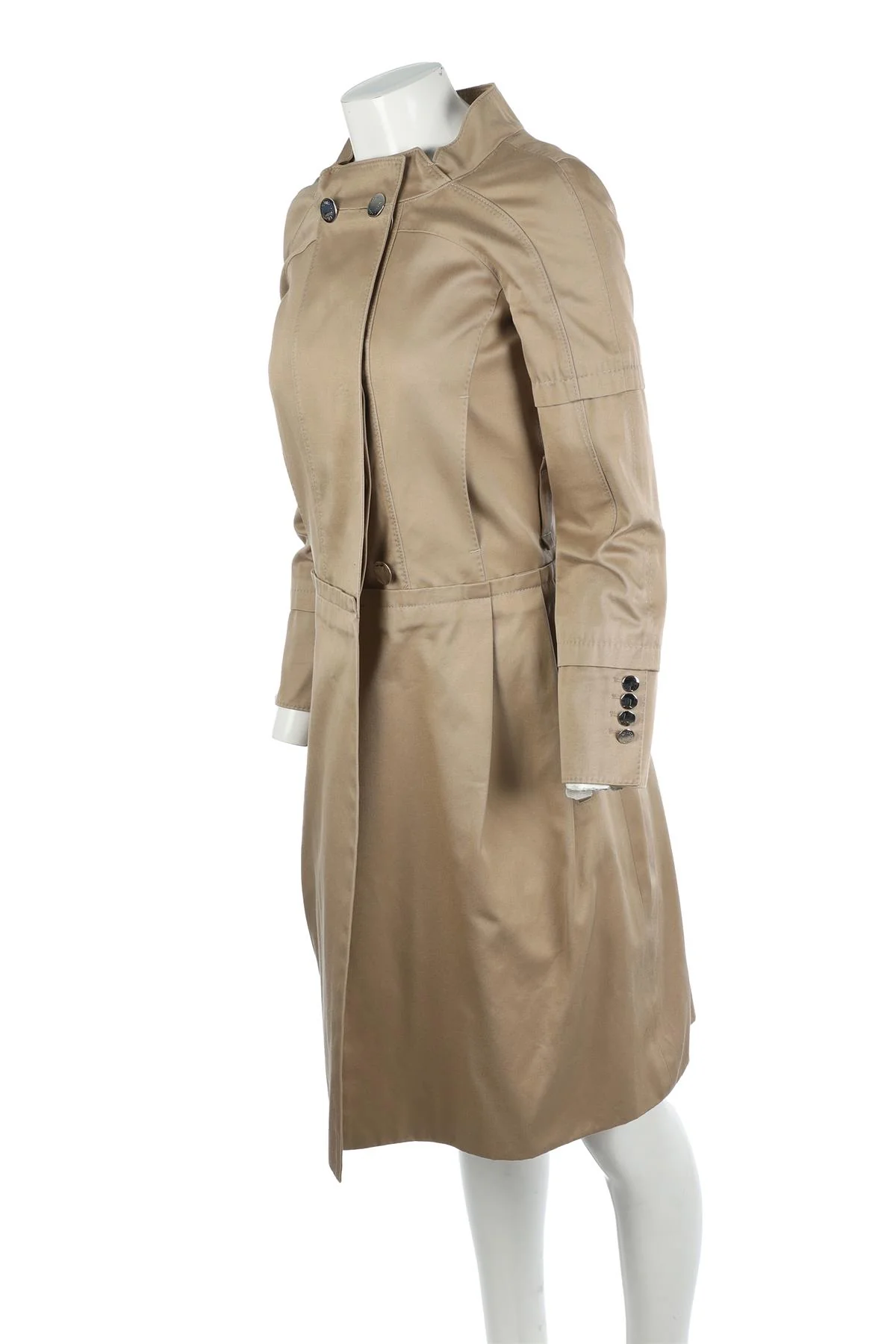 LOUIS VUITTON BEIGE 2007 COTTON COAT FR 36 UK 8 - Image 3