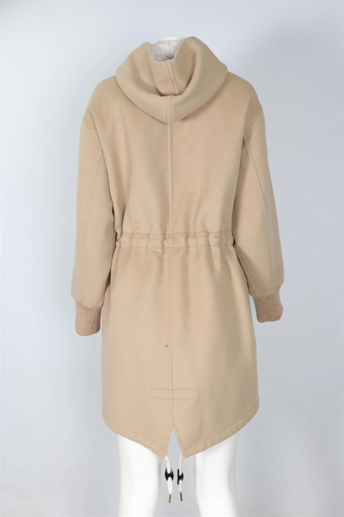 LOUIS VUITTON BEIGE 2025 MONOGRAM CASHGORA COAT IT 38 UK 6 - Image 4