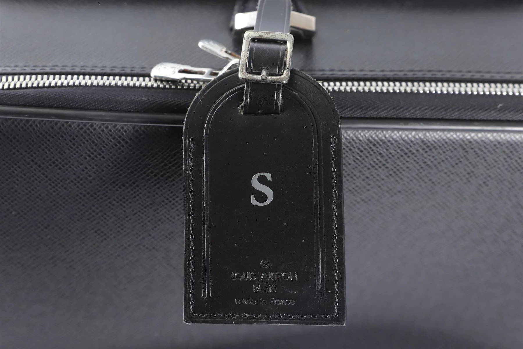LOUIS VUITTON BLACK 2004 PEGASE 55 TAIGA LEATHER SUITCASE - Image 12