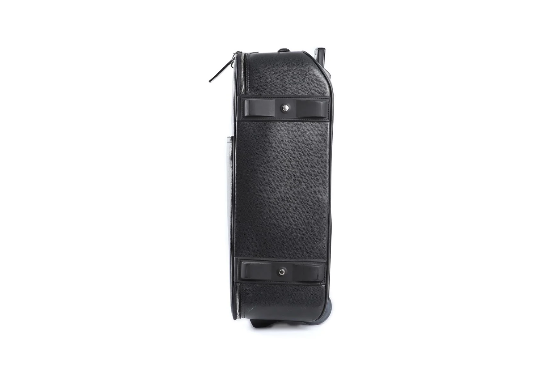 LOUIS VUITTON BLACK 2004 PEGASE 55 TAIGA LEATHER SUITCASE - Image 5
