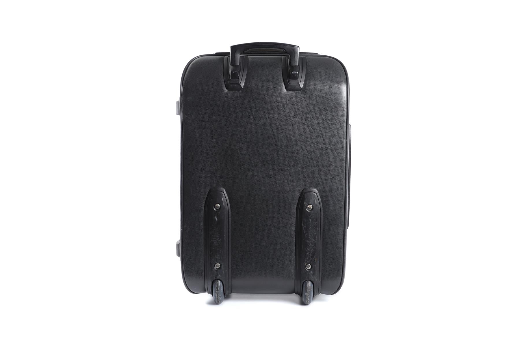 LOUIS VUITTON BLACK 2004 PEGASE 55 TAIGA LEATHER SUITCASE - Image 6