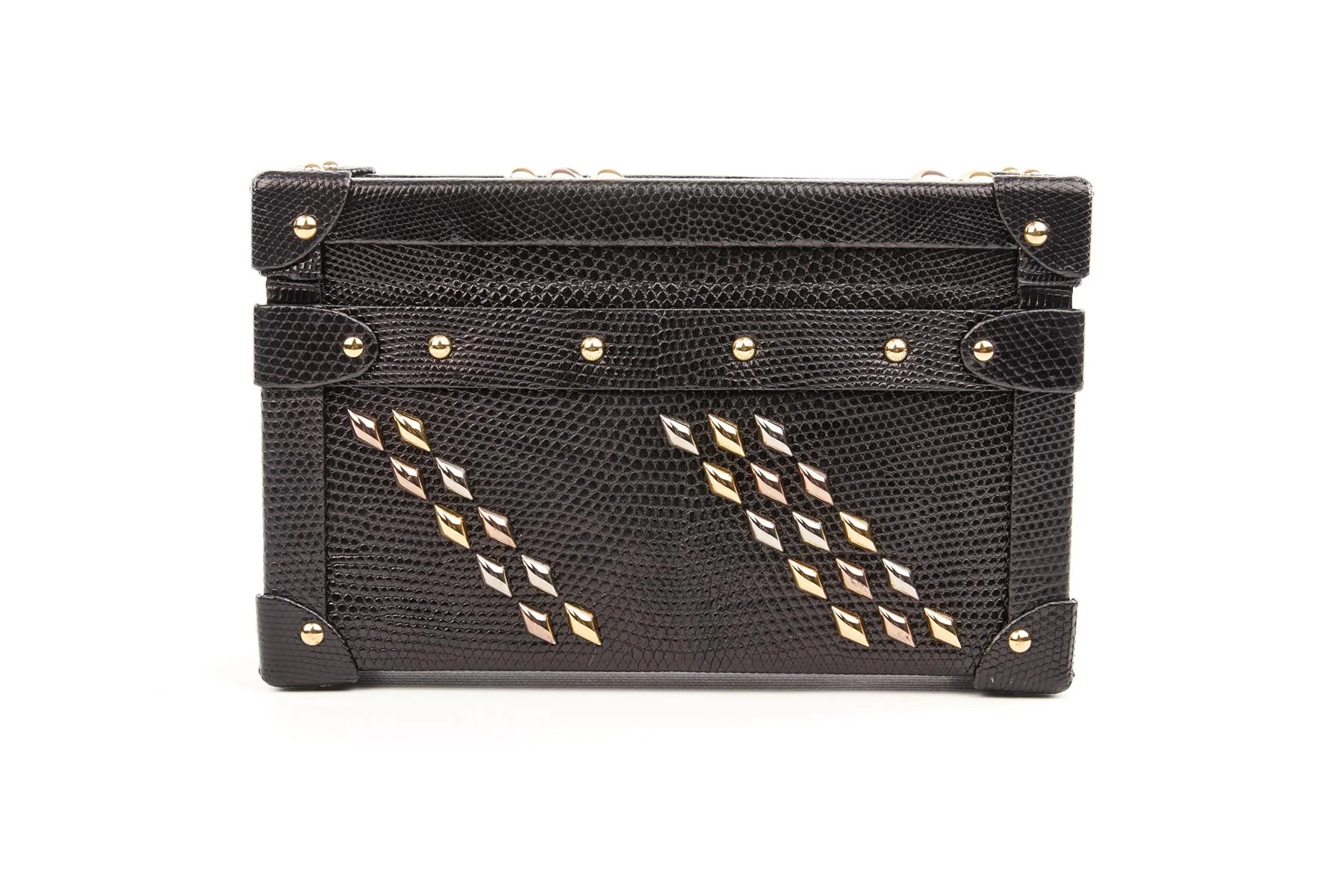 LOUIS VUITTON BLACK 2016 PETITE MALLE LEATHER CLUTCH - Image 7