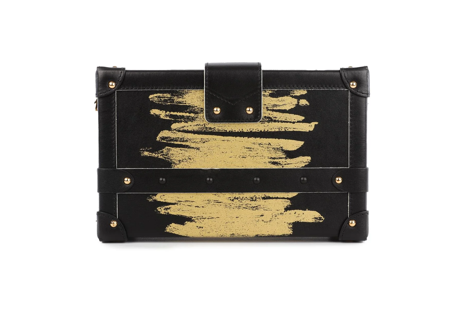 LOUIS VUITTON BLACK 2017 PETITE MALLE GOLDEN LIGHT LEATHER CLUTCH - Image 7