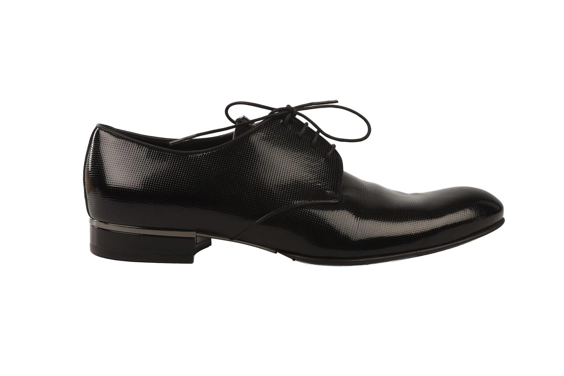 LOUIS VUITTON BLACK MEN'S PATENT LEATHER BROGUES EU 40 UK 7 US 10 - Image 2