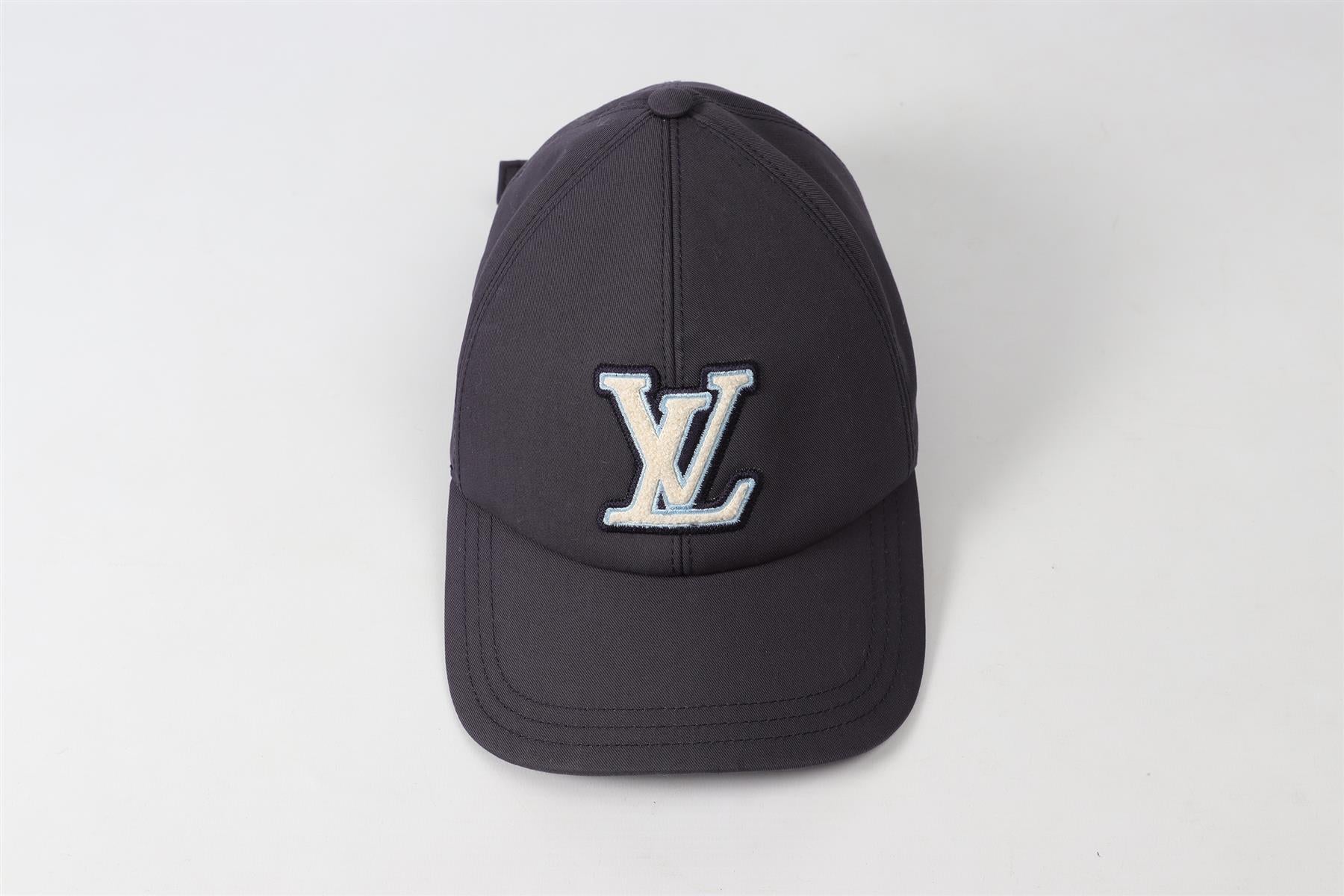 LOUIS VUITTON BLUE LV COTTON BASEBALL CAP LARGE - Image 2