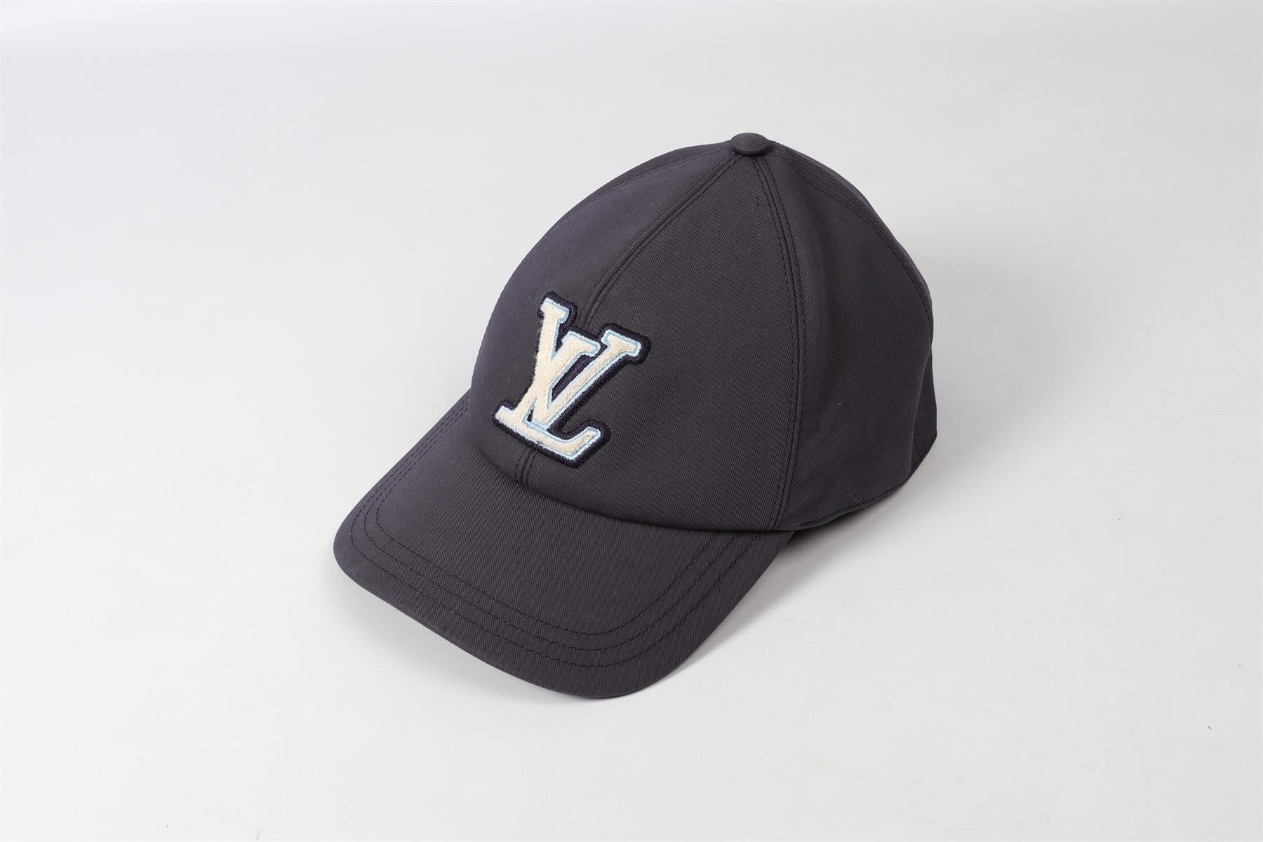 LOUIS VUITTON BLUE LV COTTON BASEBALL CAP LARGE - Image 3