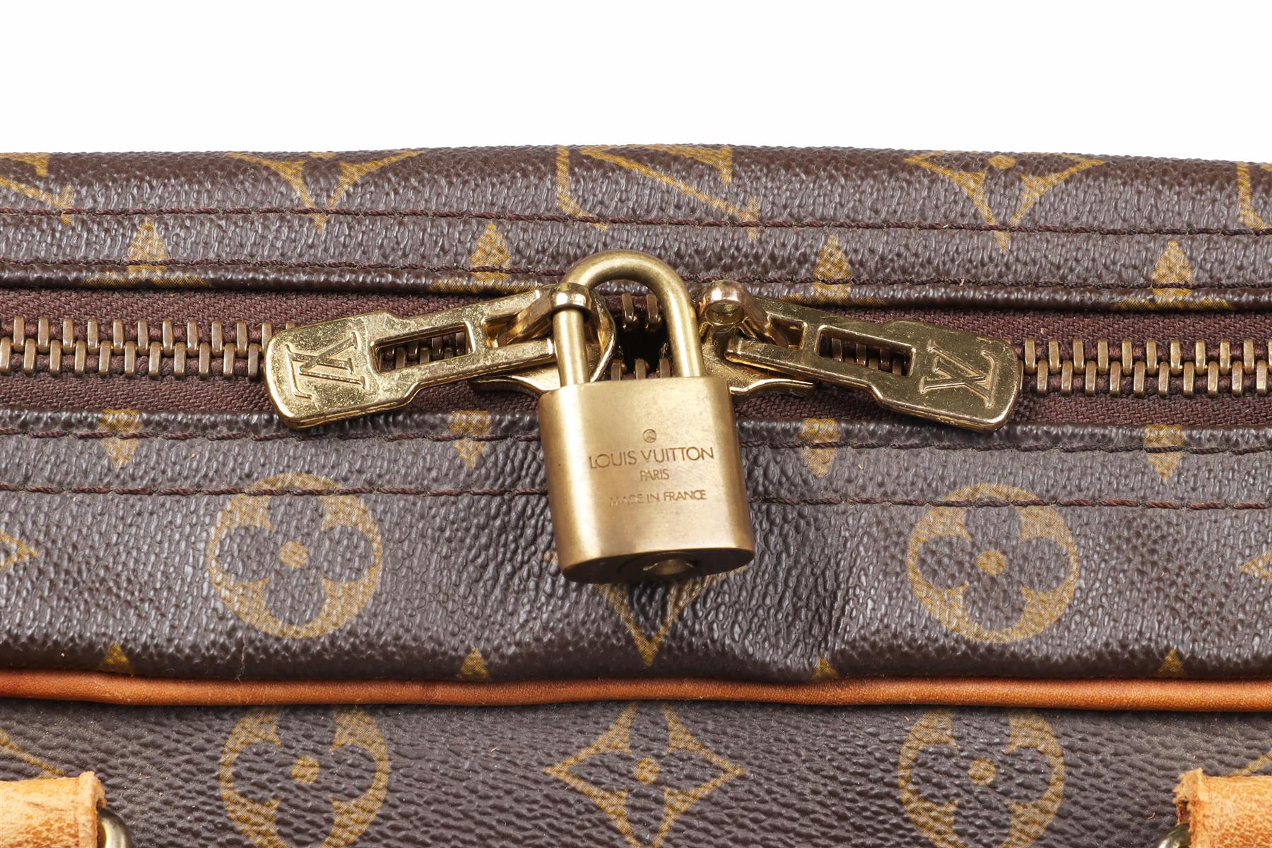 LOUIS VUITTON BROWN 1987 SIRIUS 70 MONOGRAM COATED CANVAS SUITCASE - Image 10