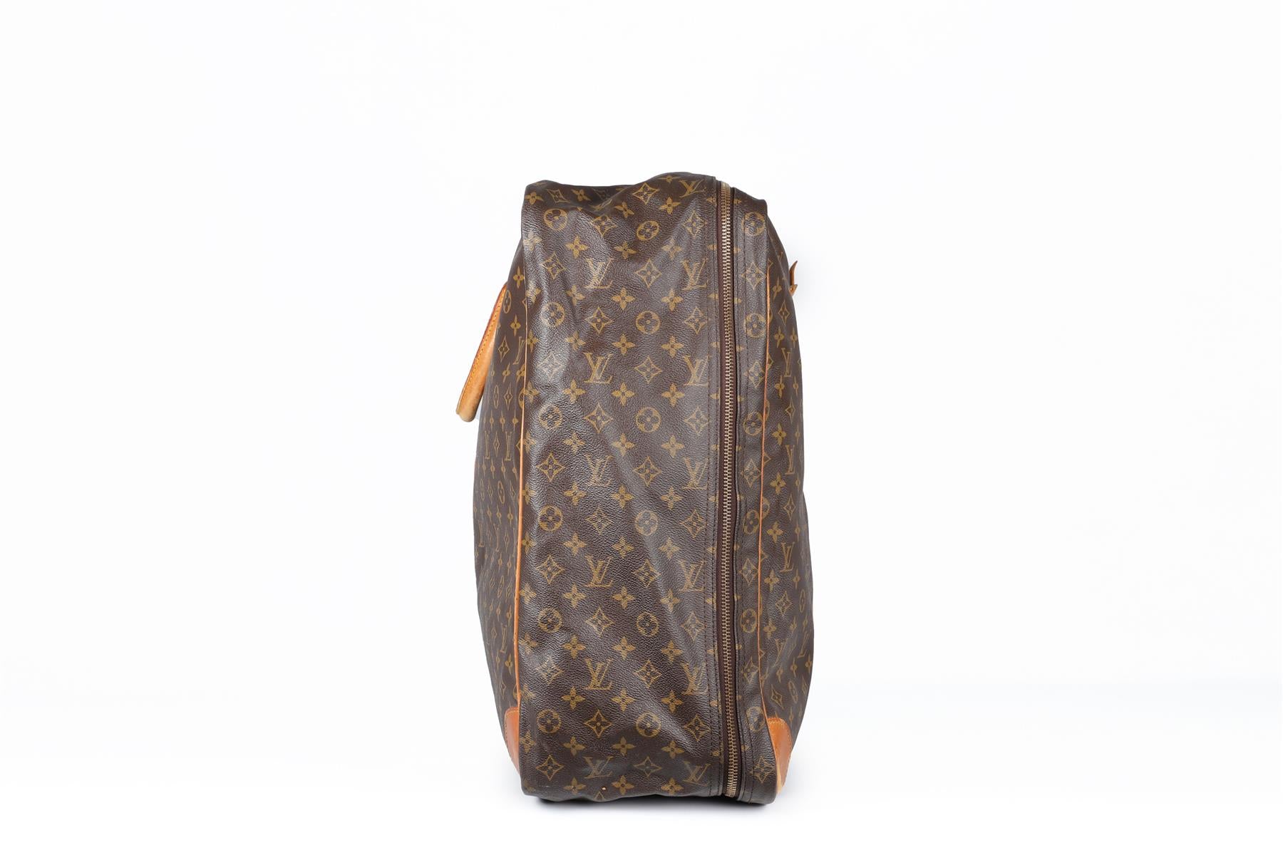 LOUIS VUITTON BROWN 1987 SIRIUS 70 MONOGRAM COATED CANVAS SUITCASE - Image 4