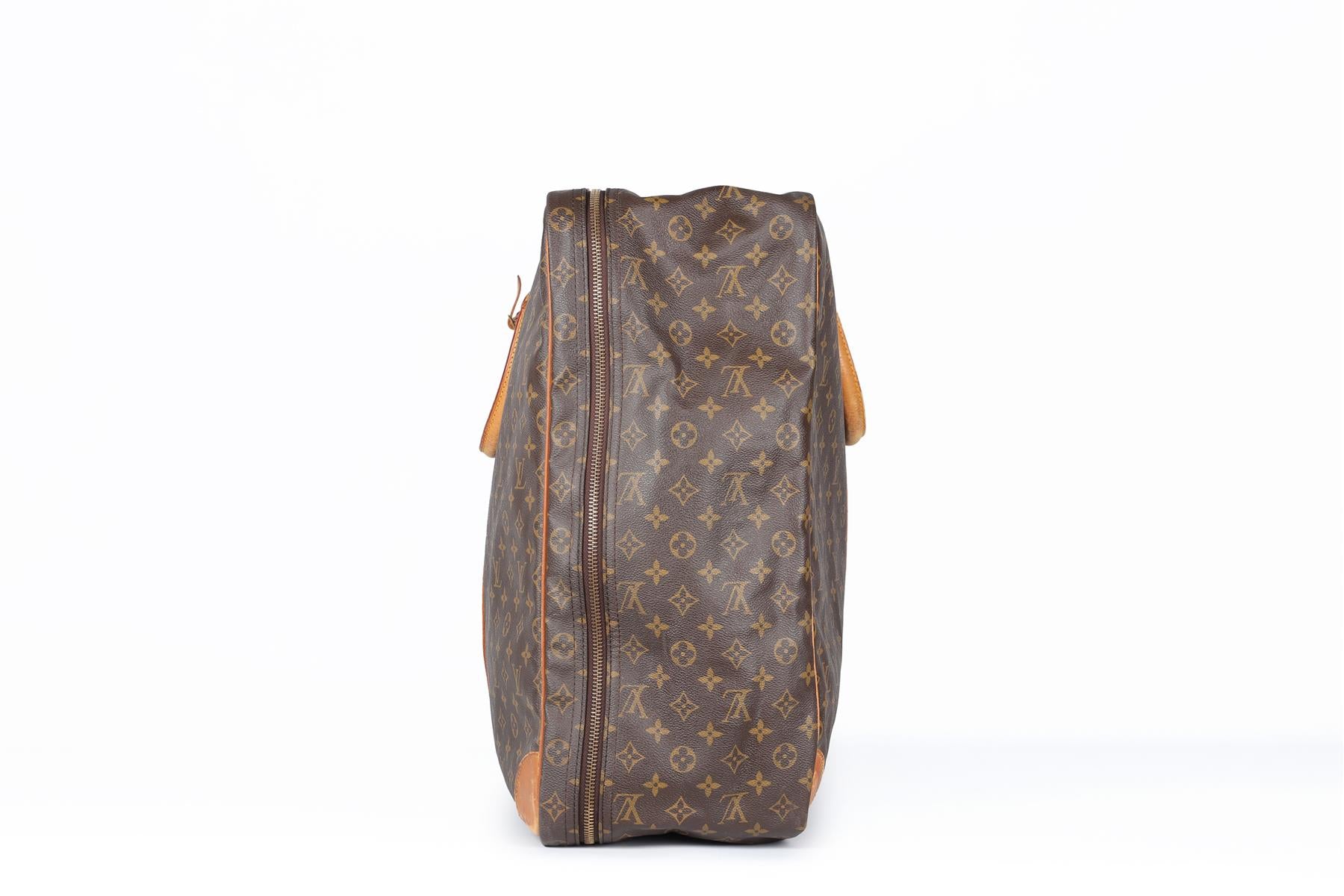 LOUIS VUITTON BROWN 1987 SIRIUS 70 MONOGRAM COATED CANVAS SUITCASE - Image 5