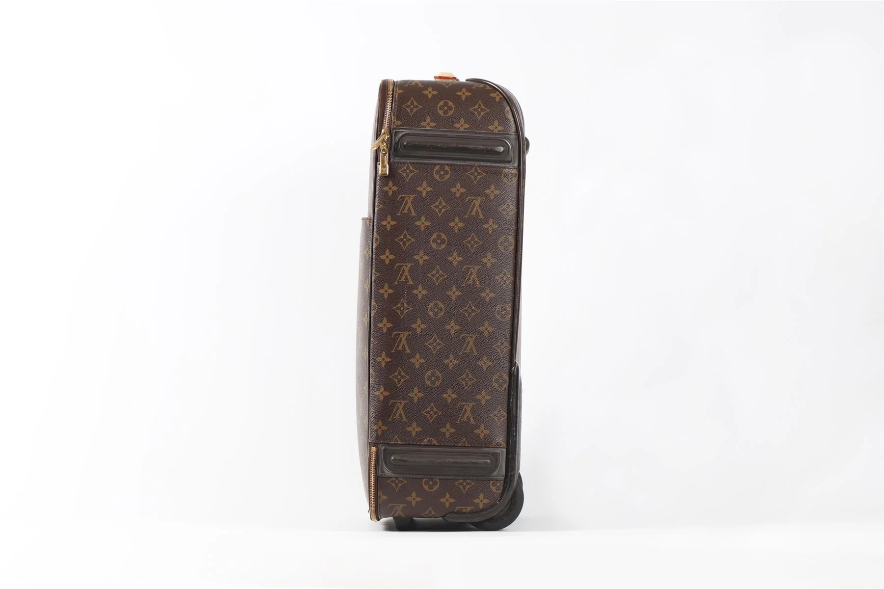LOUIS VUITTON BROWN 2010 PEGASE 55 COATED CANVAS SUITCASE - Image 17