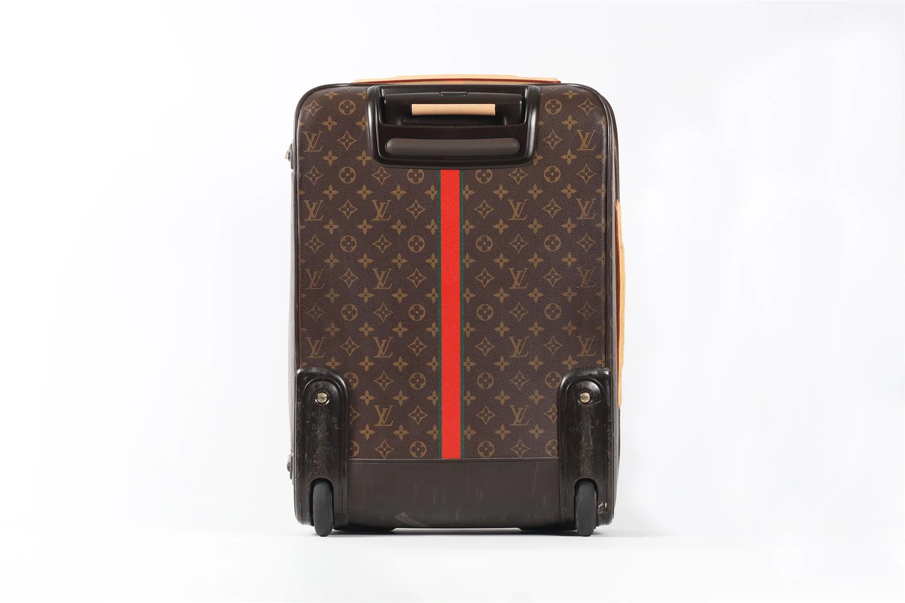 LOUIS VUITTON BROWN 2010 PEGASE 55 COATED CANVAS SUITCASE - Image 18