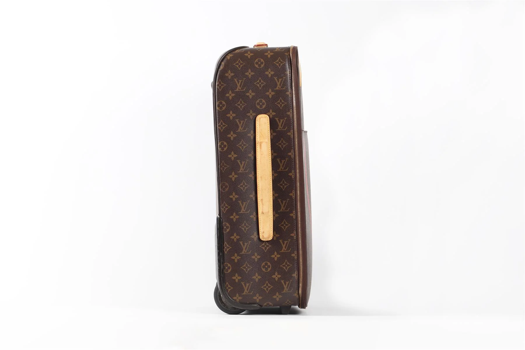 LOUIS VUITTON BROWN 2010 PEGASE 55 COATED CANVAS SUITCASE - Image 4