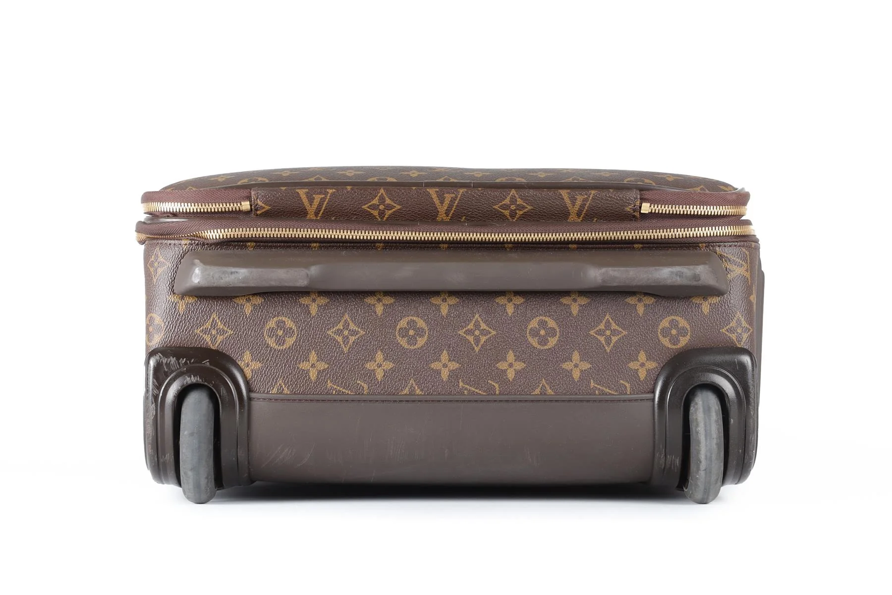 LOUIS VUITTON BROWN 2013 PEGASE LEGERE 55 MONOGRAM COATED CANVAS SUITCASE - Image 8