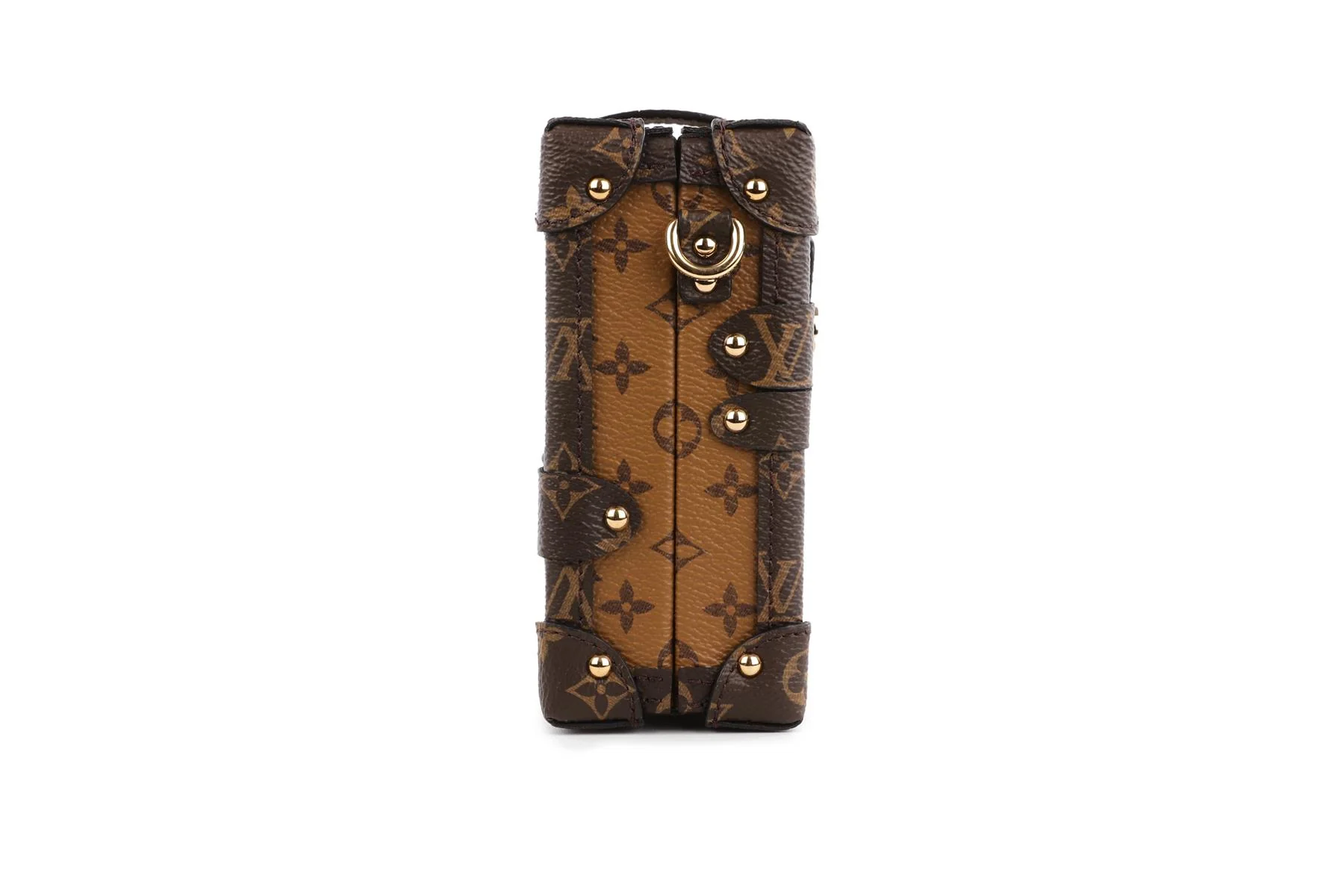 LOUIS VUITTON BROWN 2017 PETITE MALLE MONOGRAM COATED CANVAS CLUTCH - Image 5