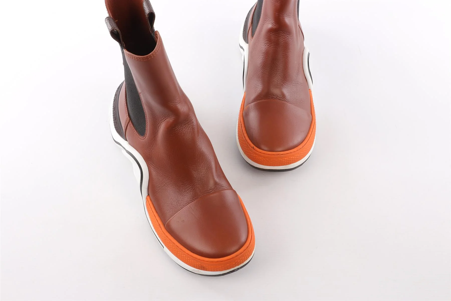 LOUIS VUITTON BROWN ARCHLIGHT LEATHER ANKLE BOOTS EU 41 UK 7 US 11 - Image 4
